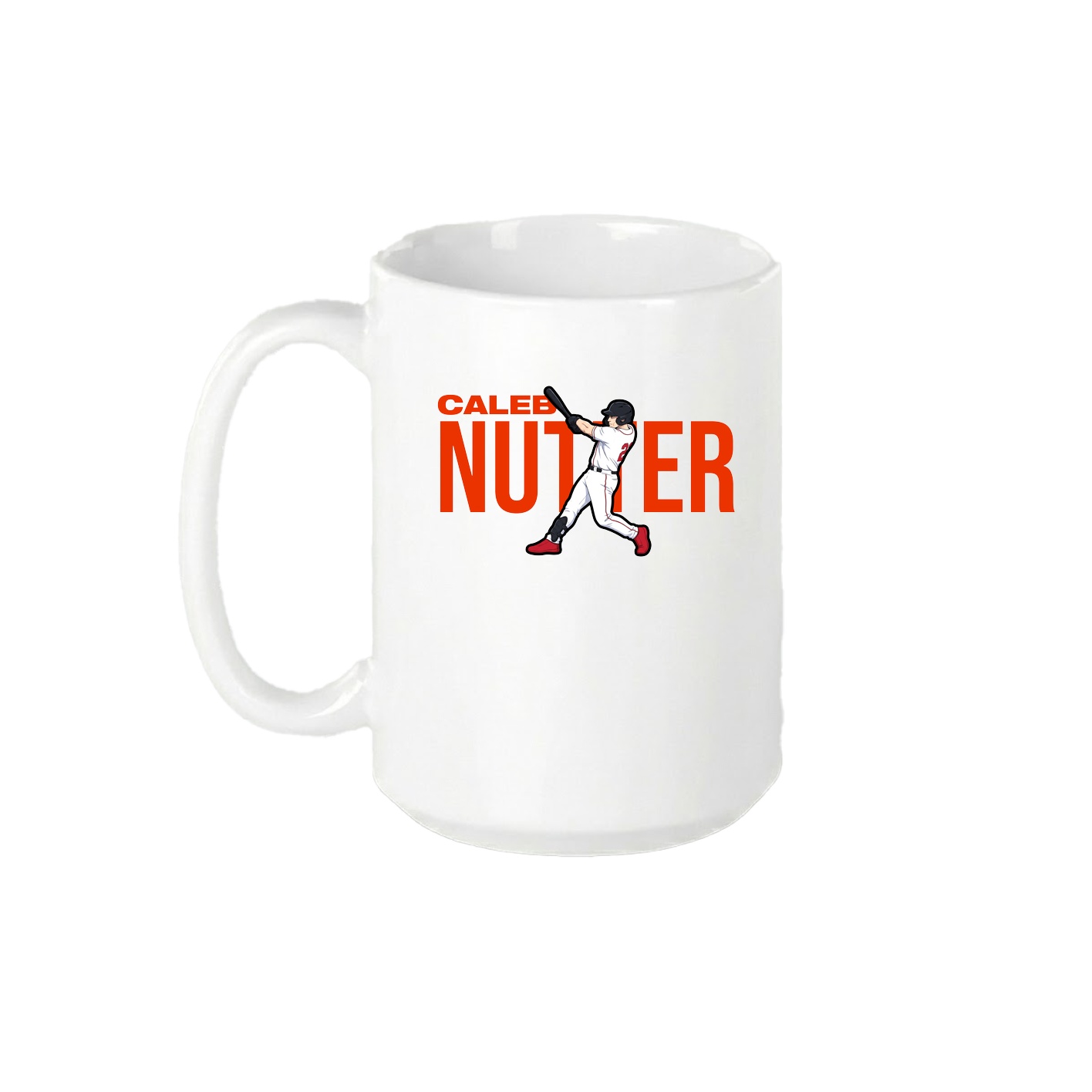 15oz Coffee Mug — Player Name in White