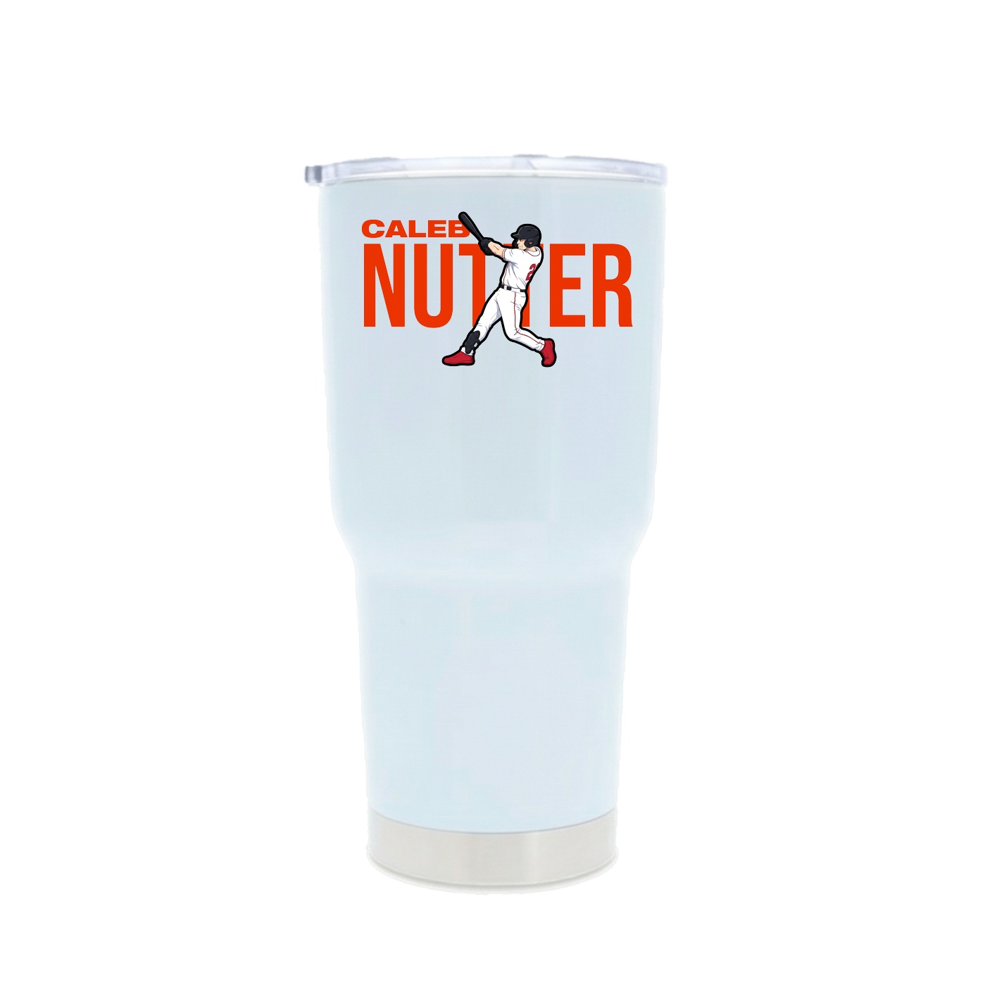 30oz Stainless Steel Tumbler — Player Name in White