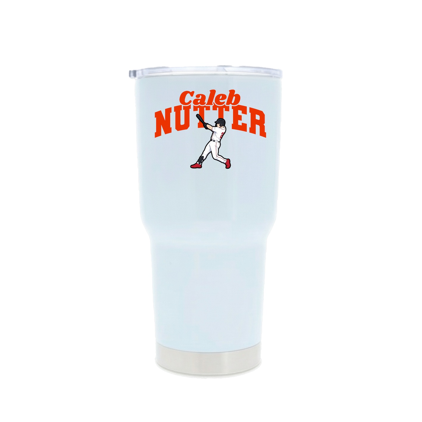 30oz Stainless Steel Tumbler — Signature Arch in White