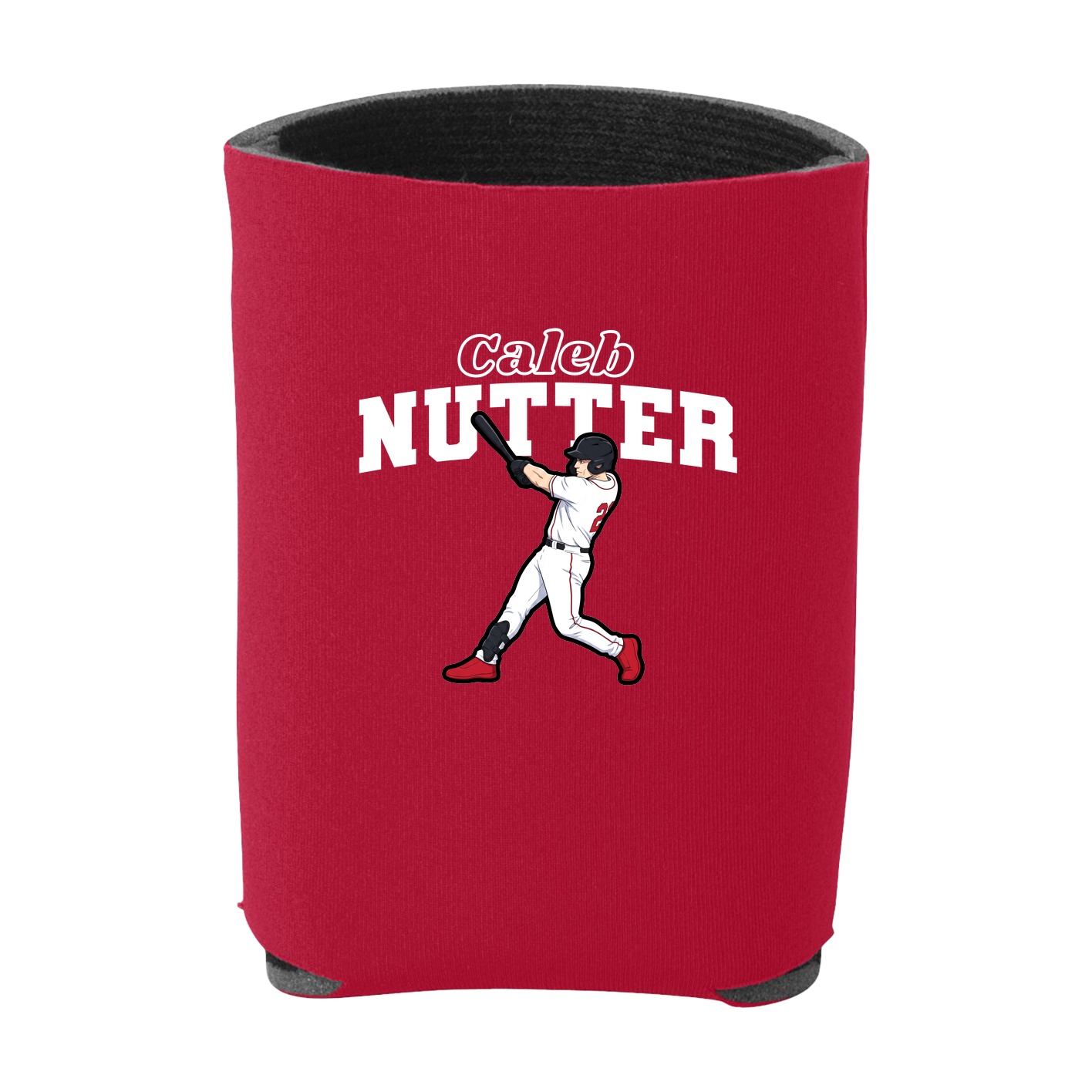 Can Holder — Name Arch in Red