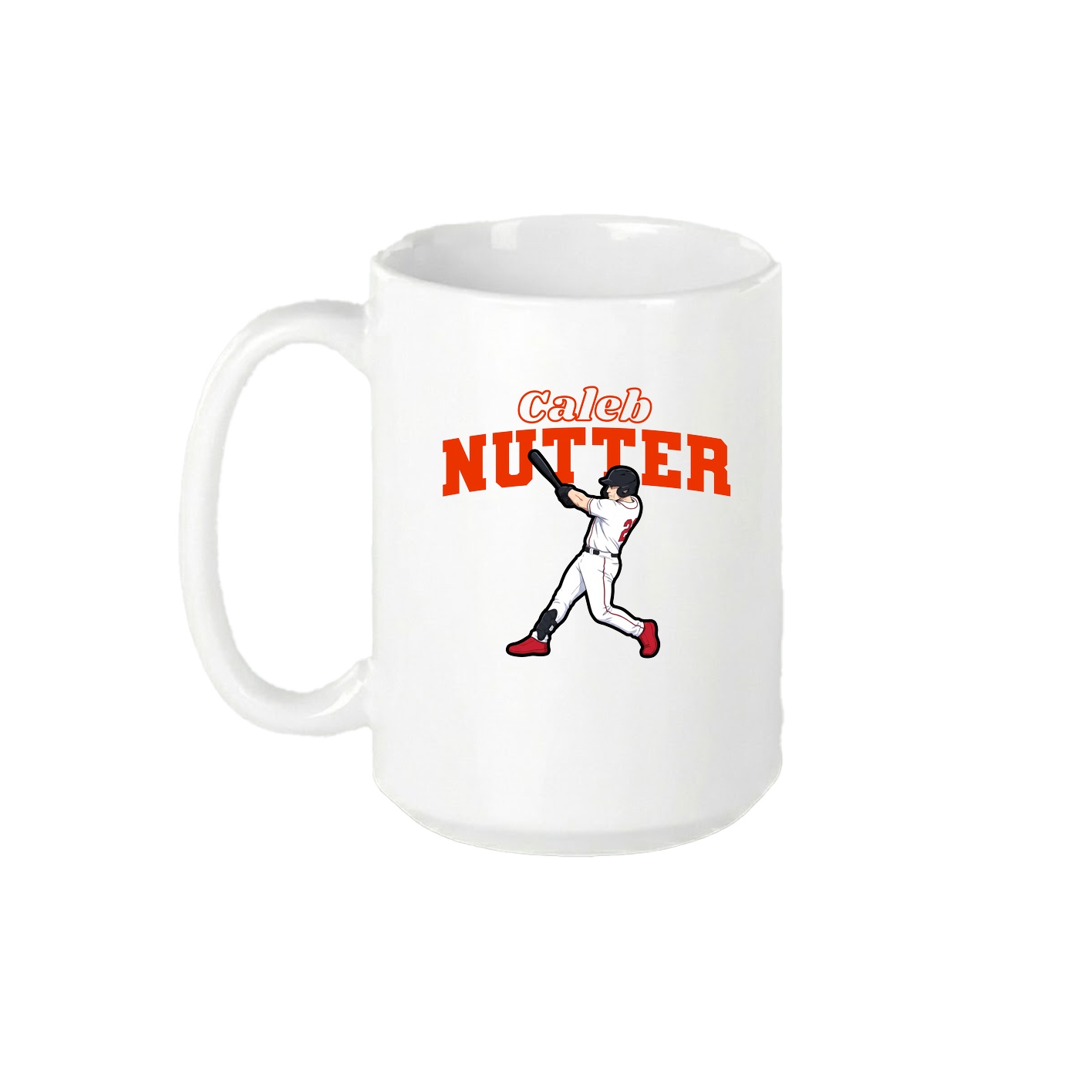 15oz Coffee Mug — Name Arch in White