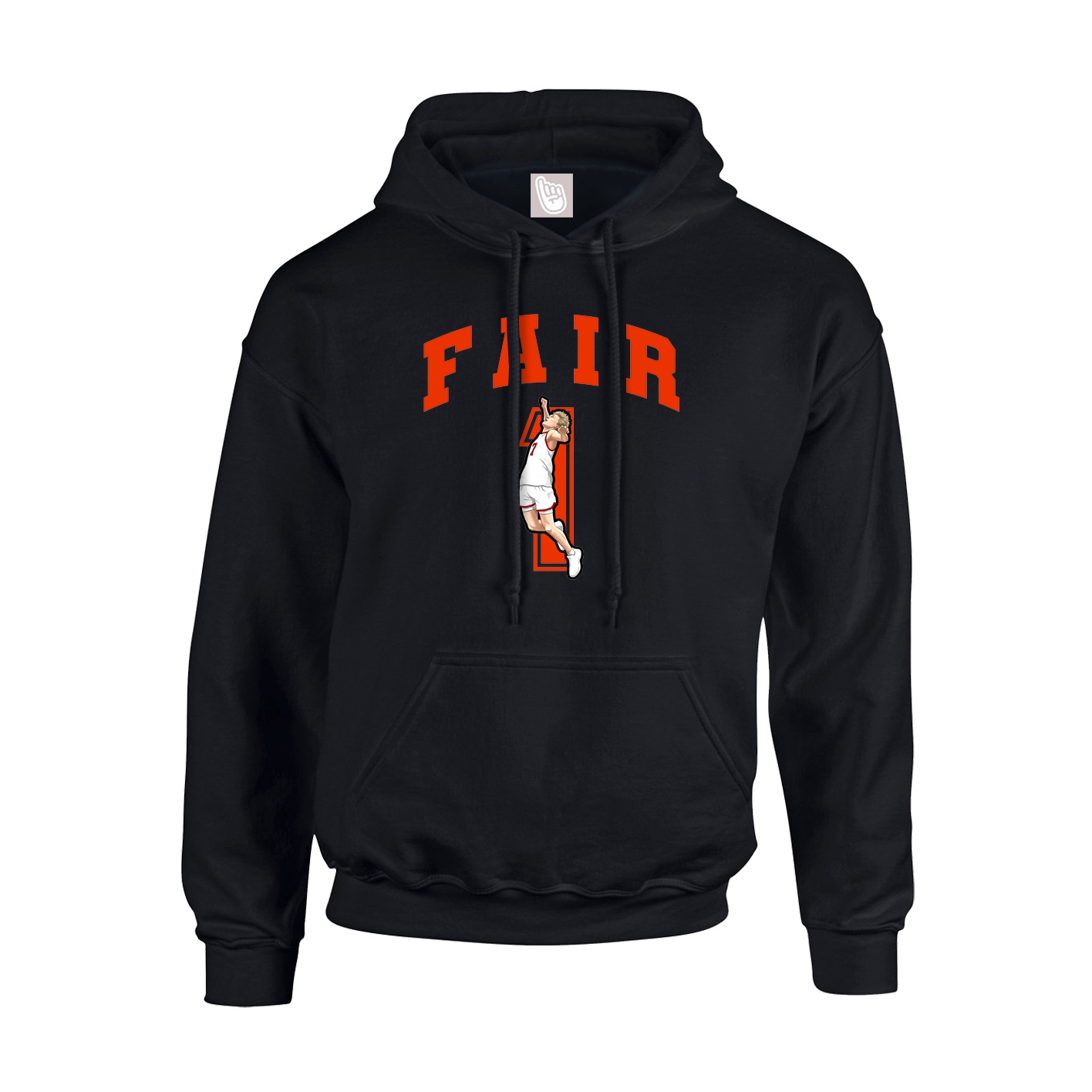 Hoodie — Number in Black