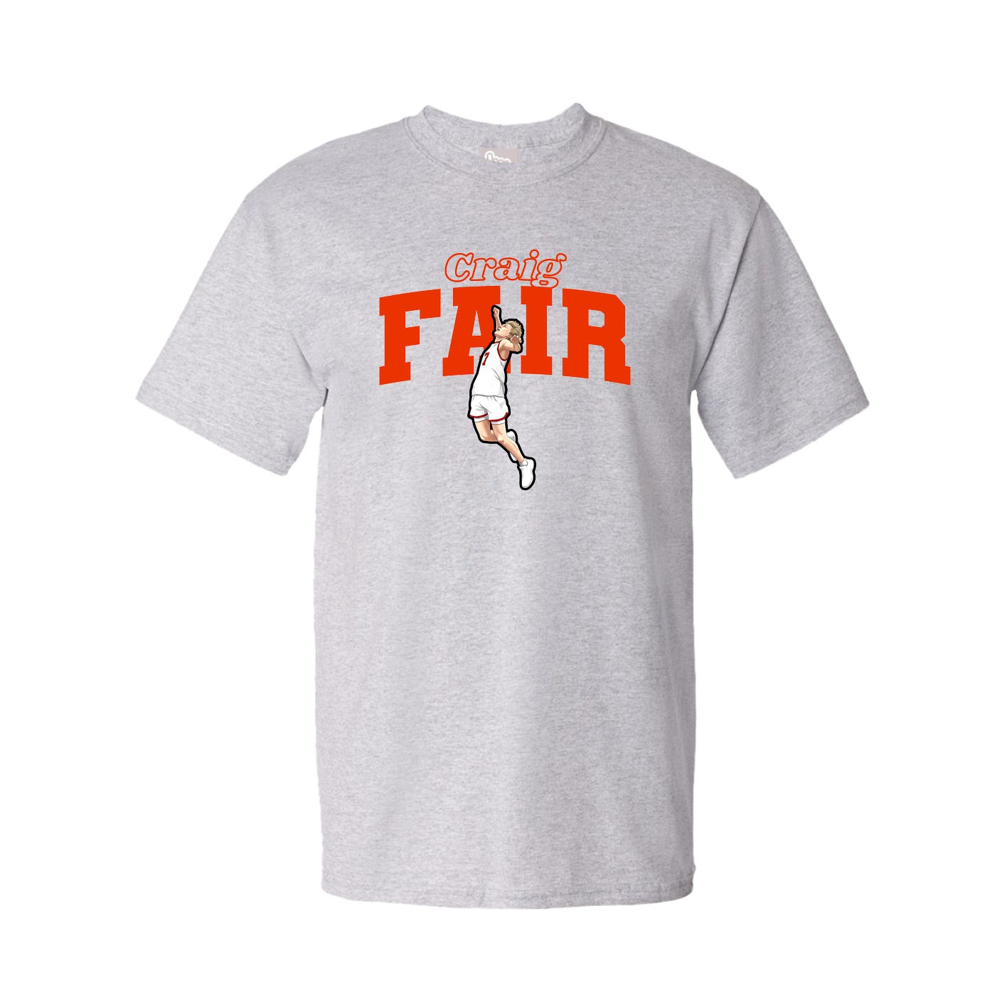 Youth Tee — Name Arch in Grey