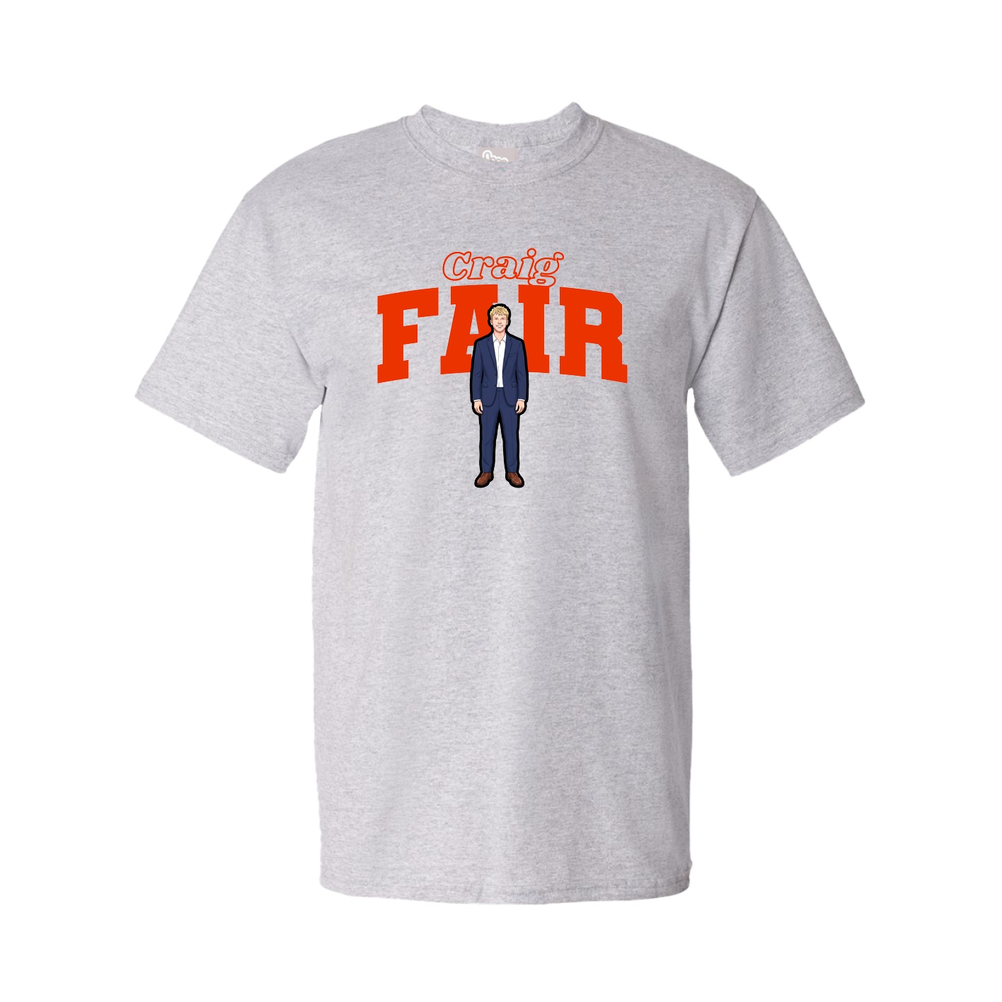 Tee — Name Arch in Grey