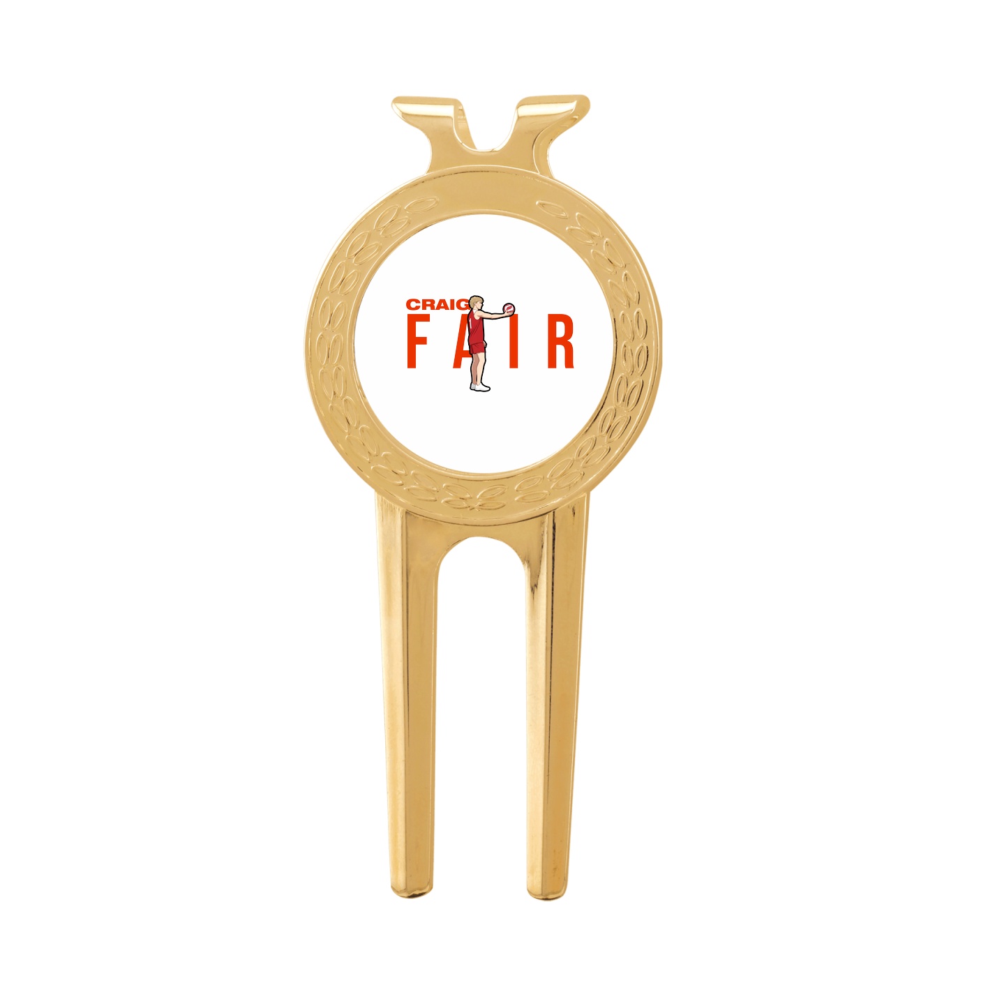 Divot Tool with Ball Marker — Player Name in Classic
