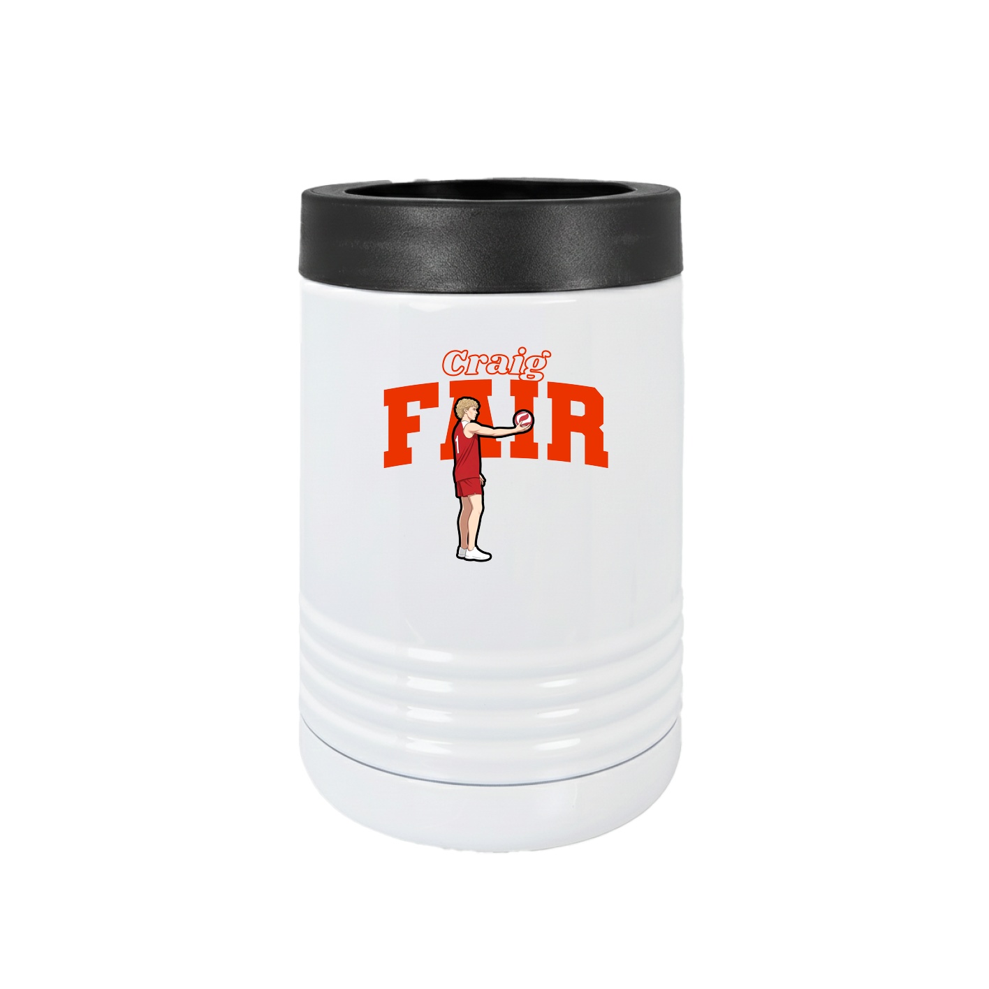Beverage Holder — Name Arch in White