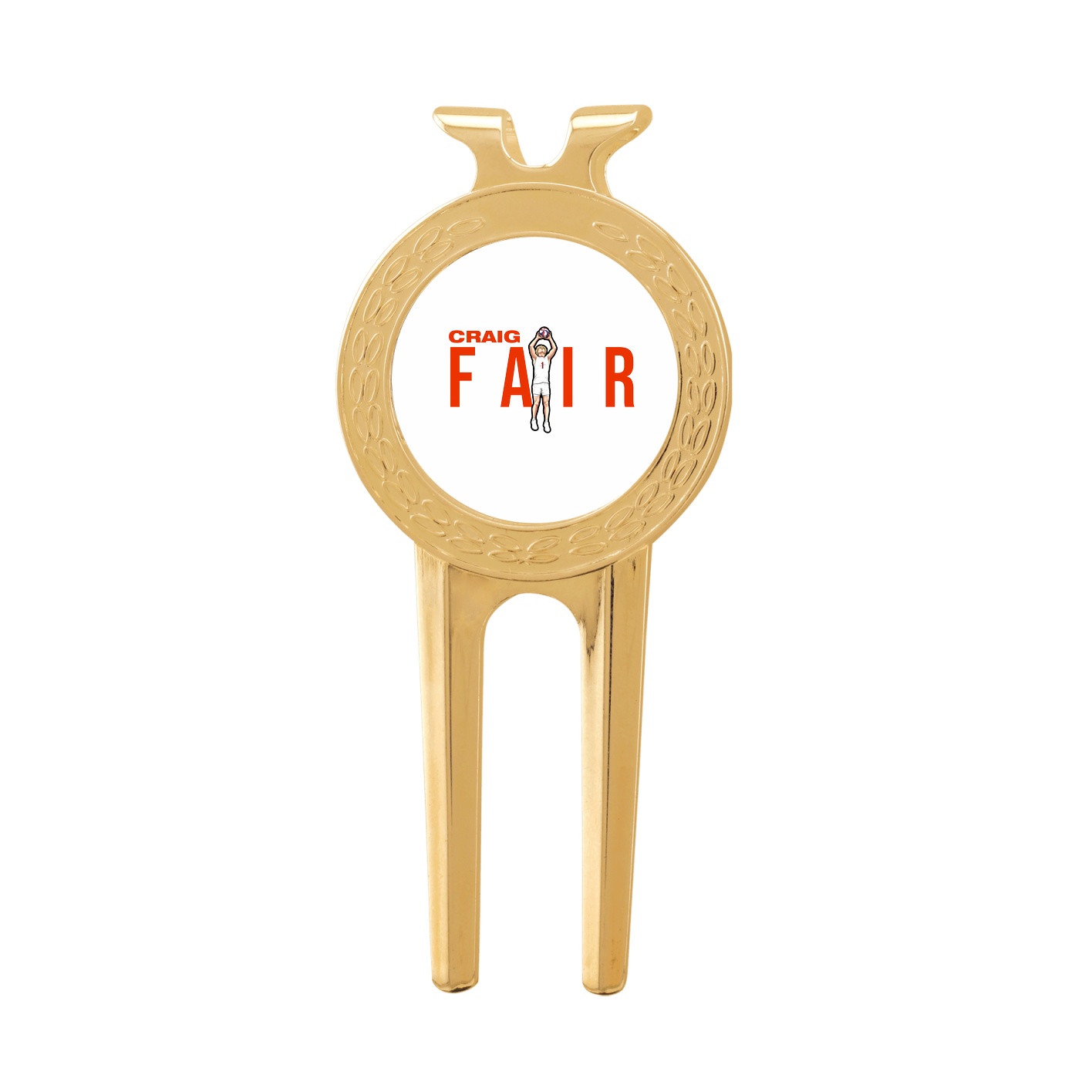 Divot Tool with Ball Marker — Player Name in Classic
