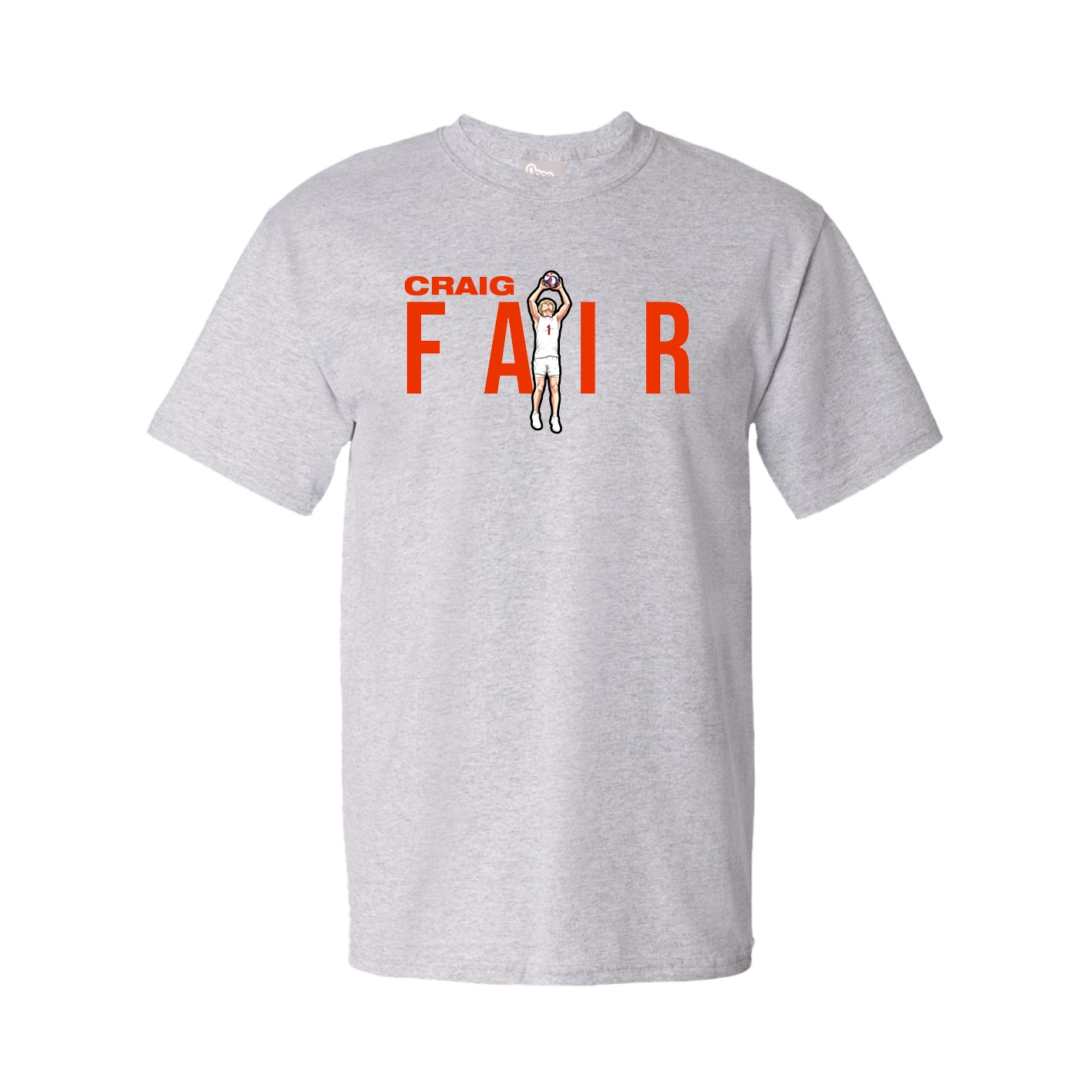 Youth Tee — Player Name in Grey
