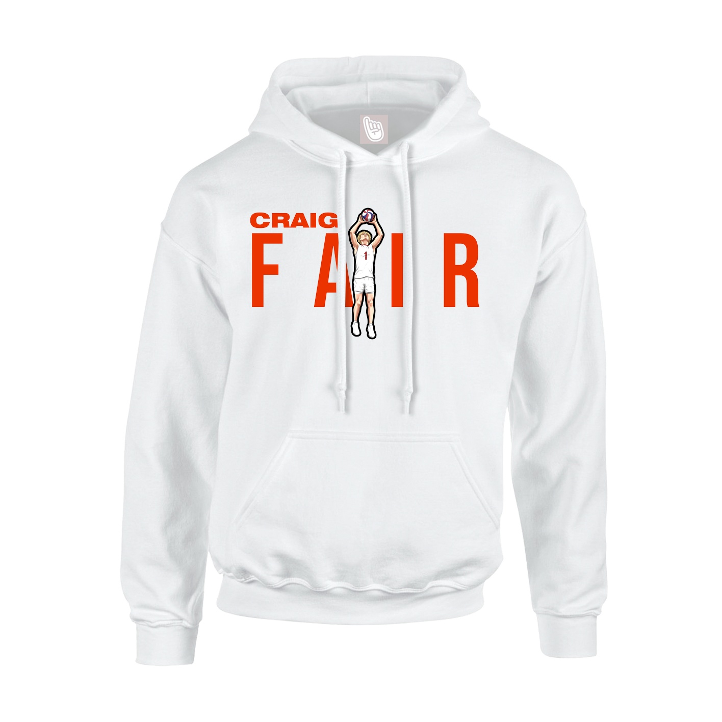 Hoodie — Player Name in White