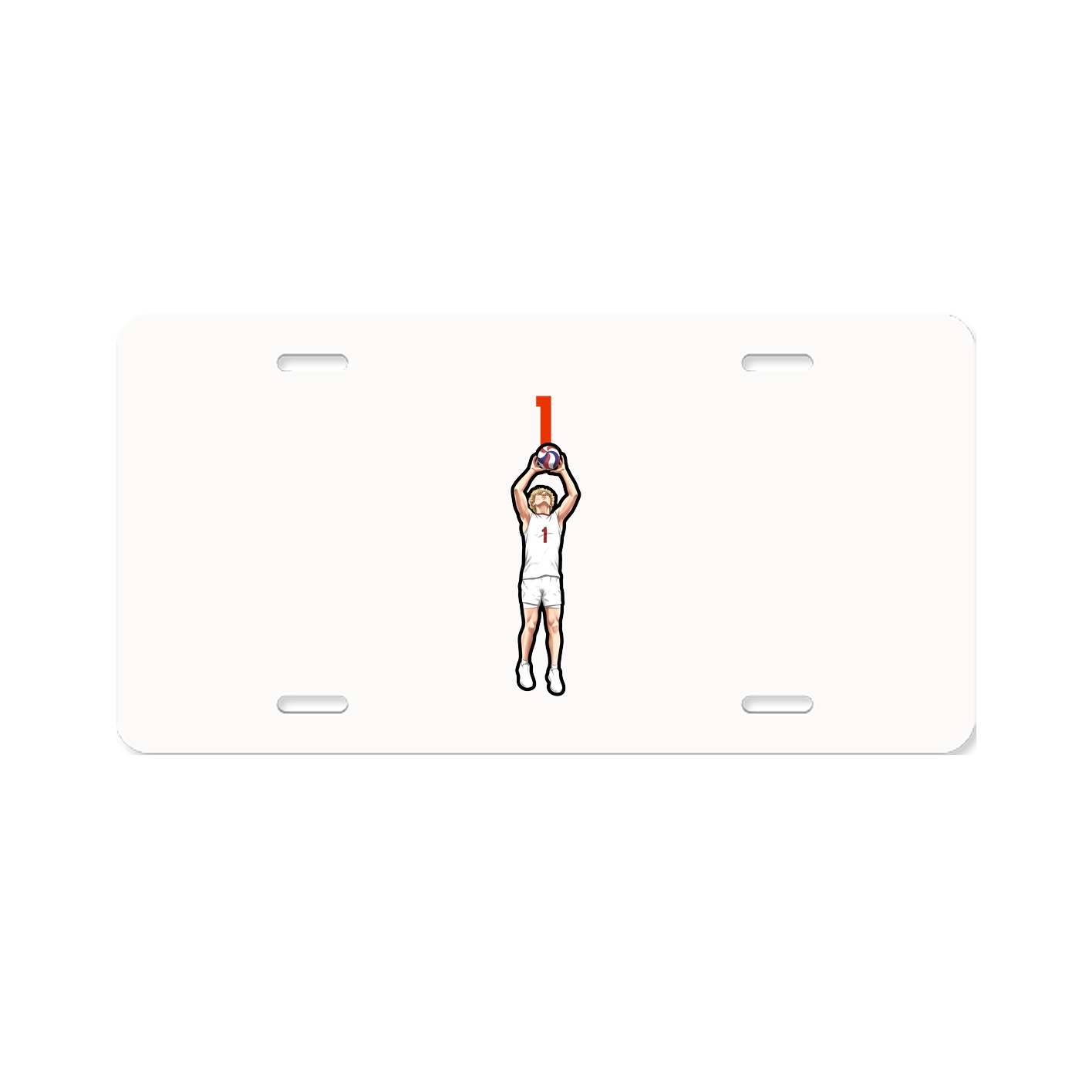 License Plate — Number Top in Classic