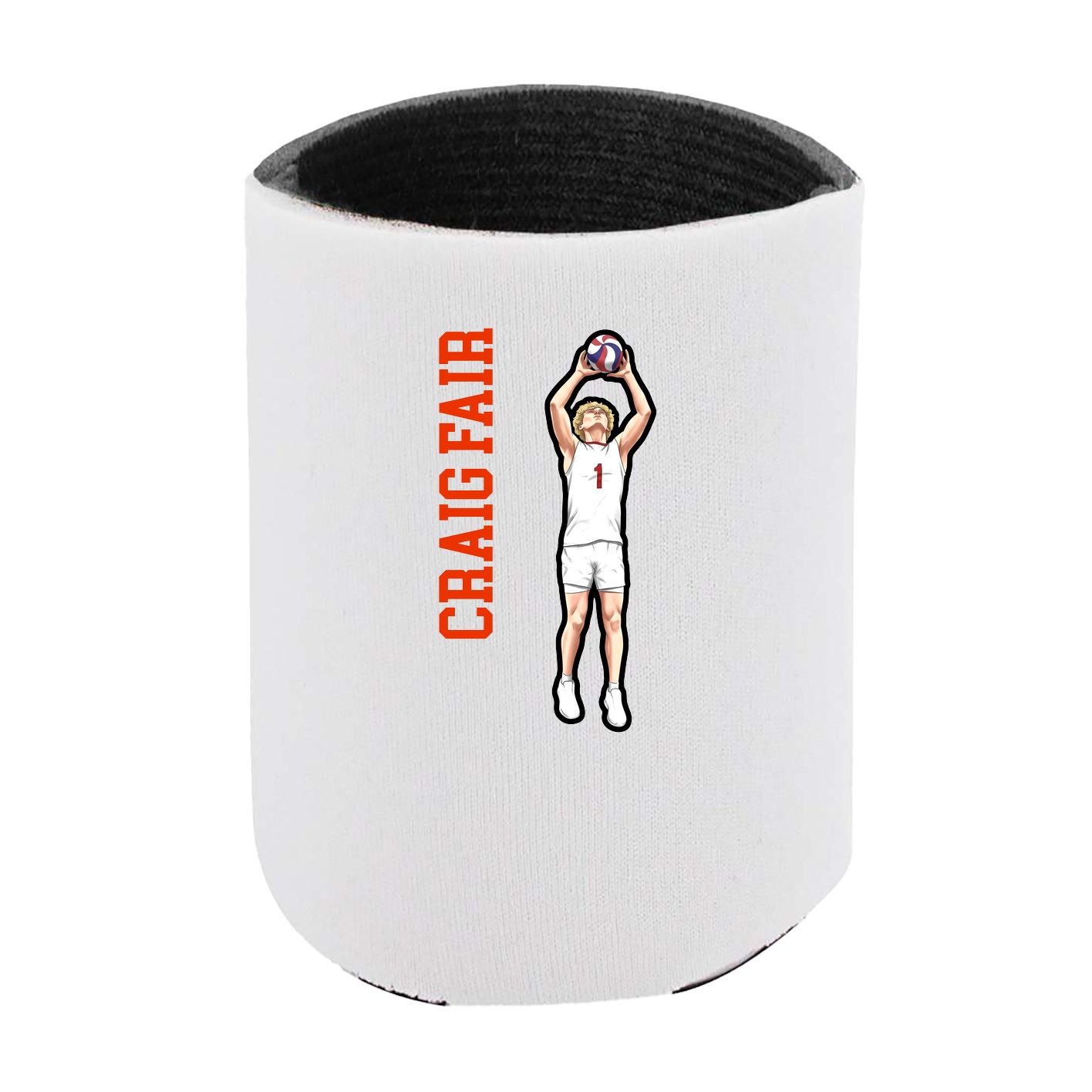 Can Holder — Name Vertical in White