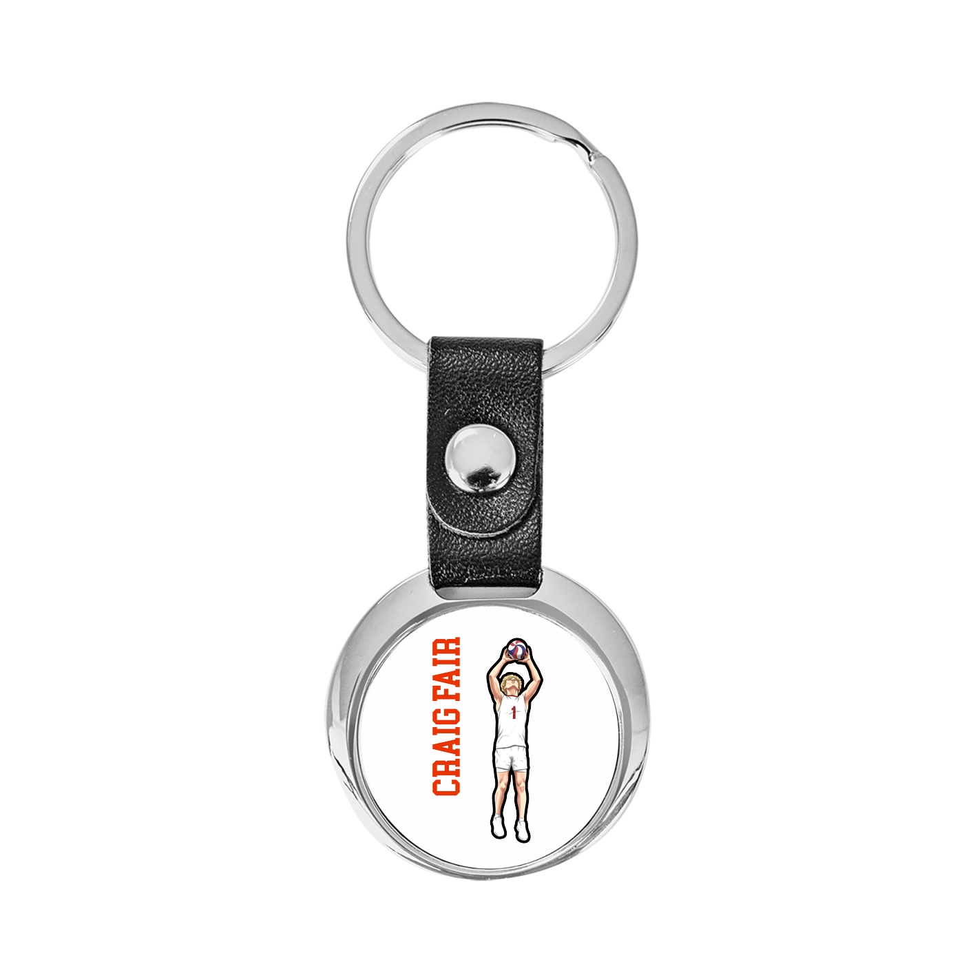 Key Chain — Name Vertical in Classic