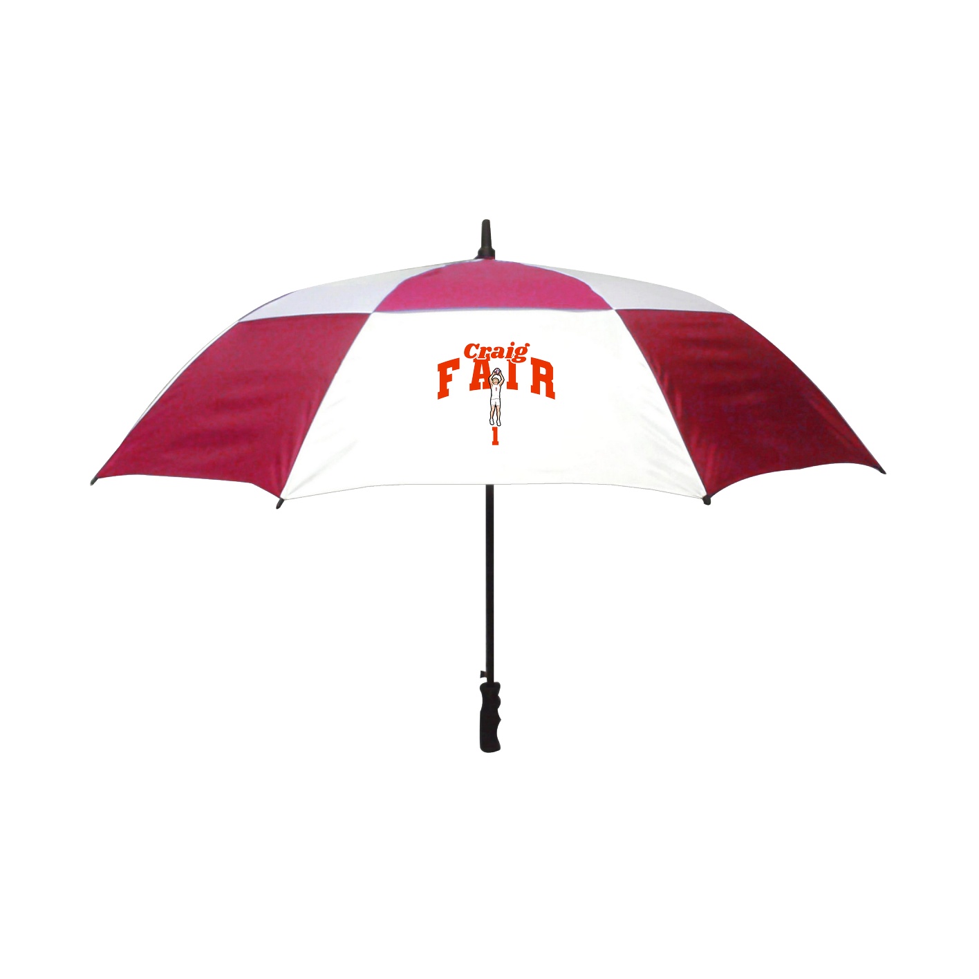 Golf Umbrella — Signature Arch in Red