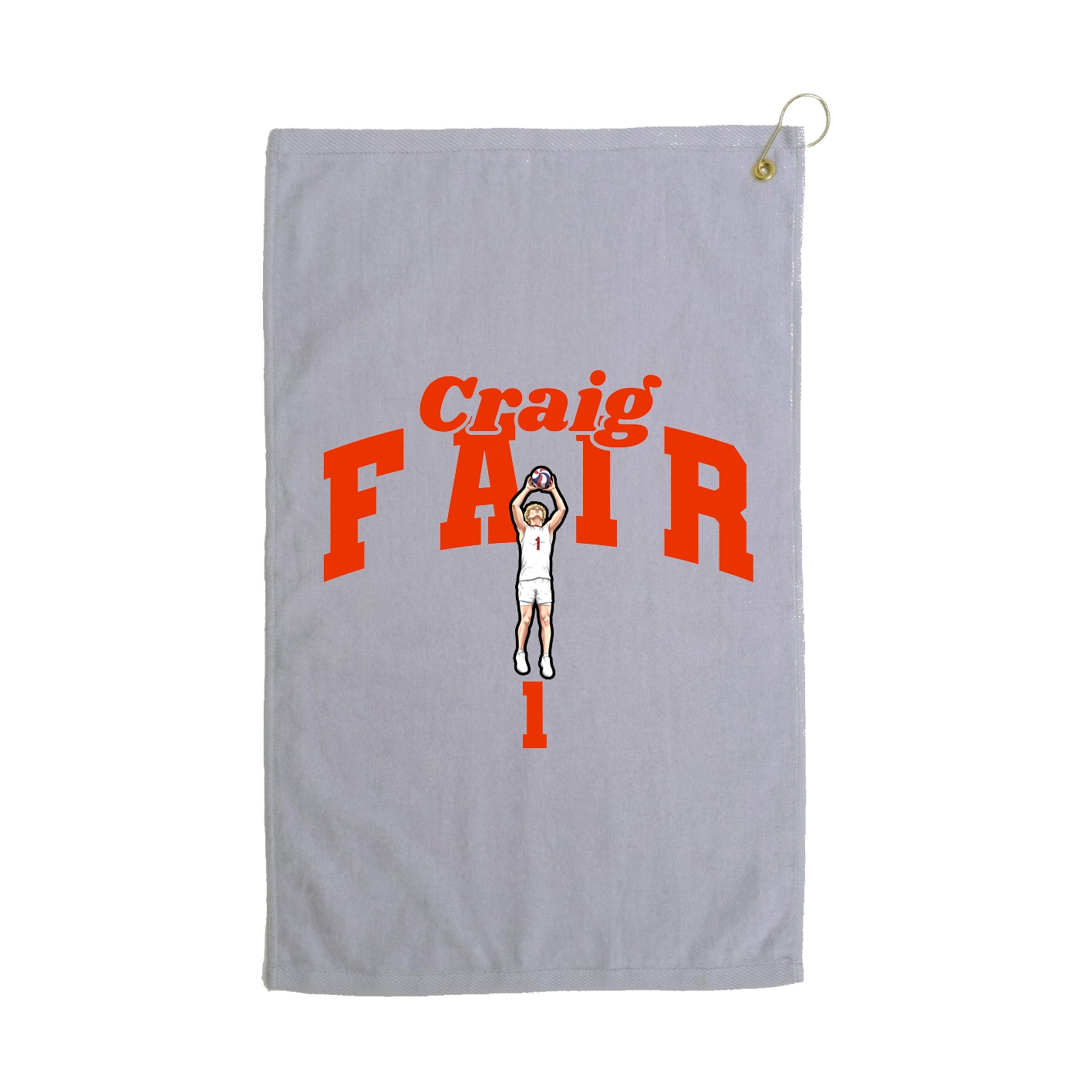 Golf Towel — Signature Arch in Grey