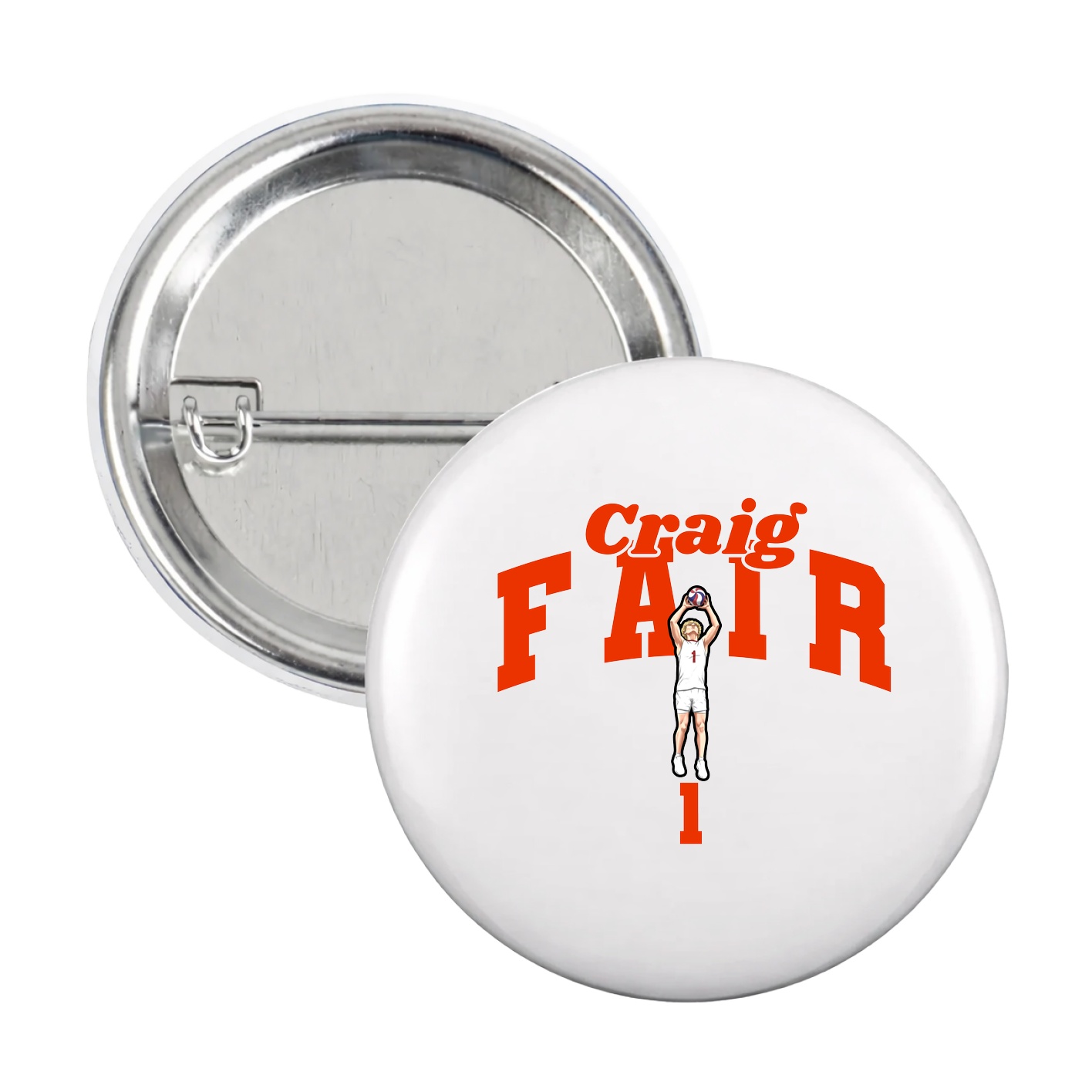 Game Day Button — Signature Arch in White