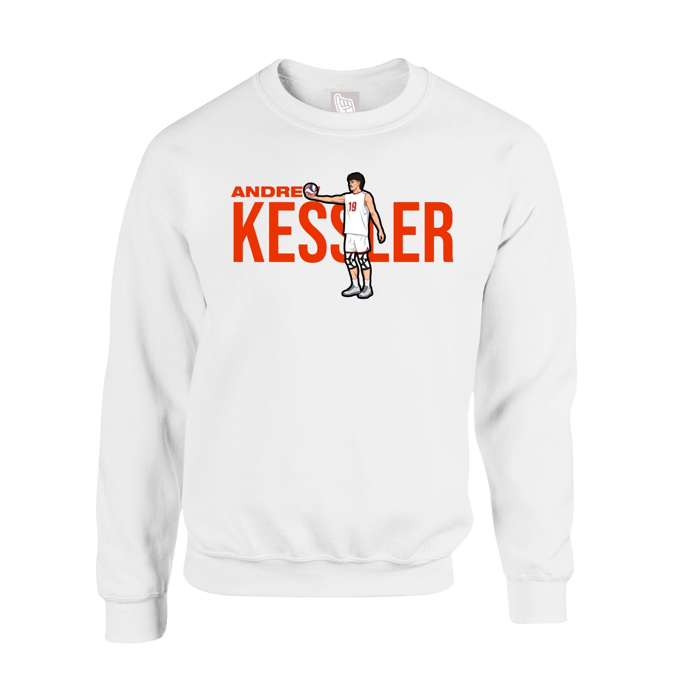 Fleece Crew — Player Name in White