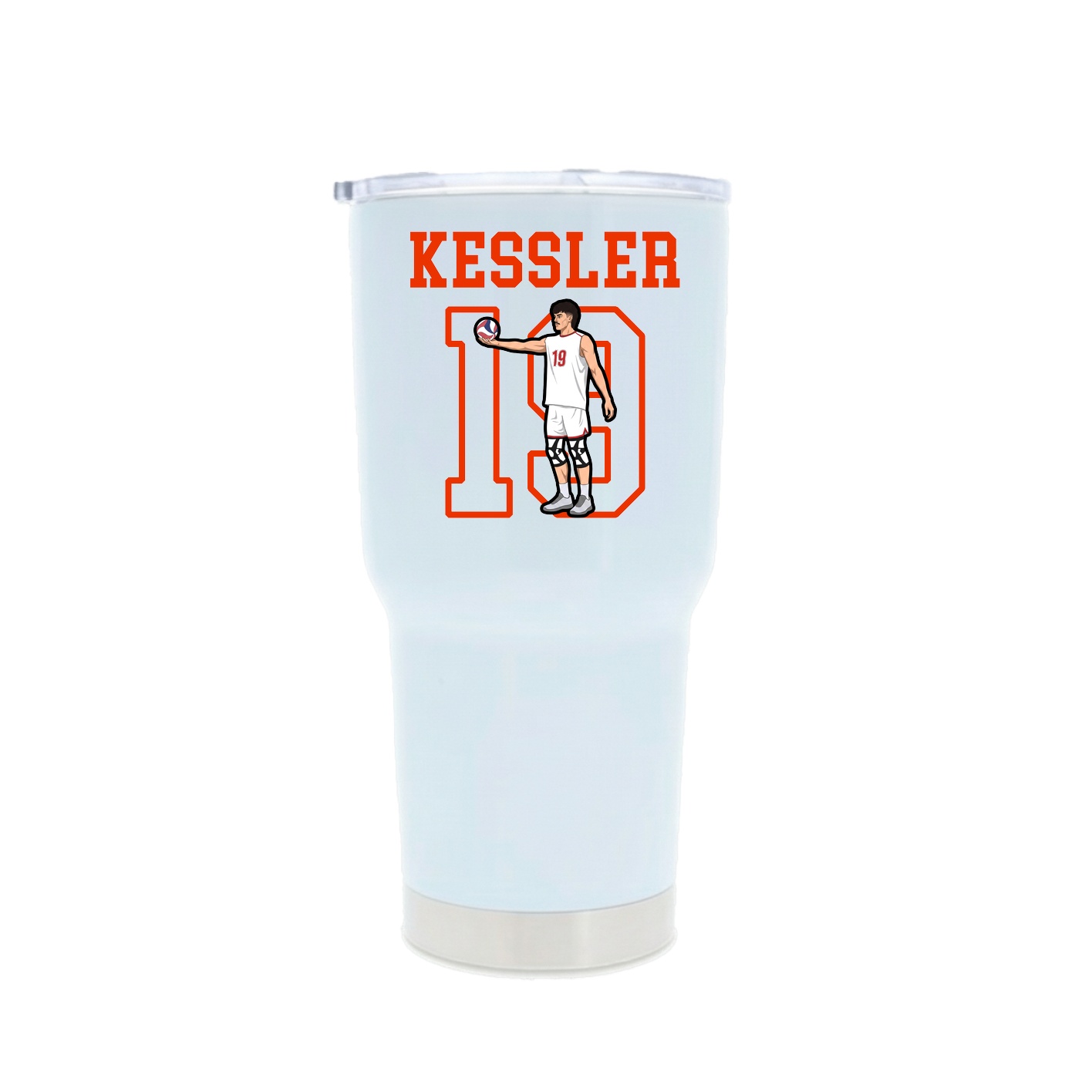 30oz Stainless Steel Tumbler — Shirsey in White