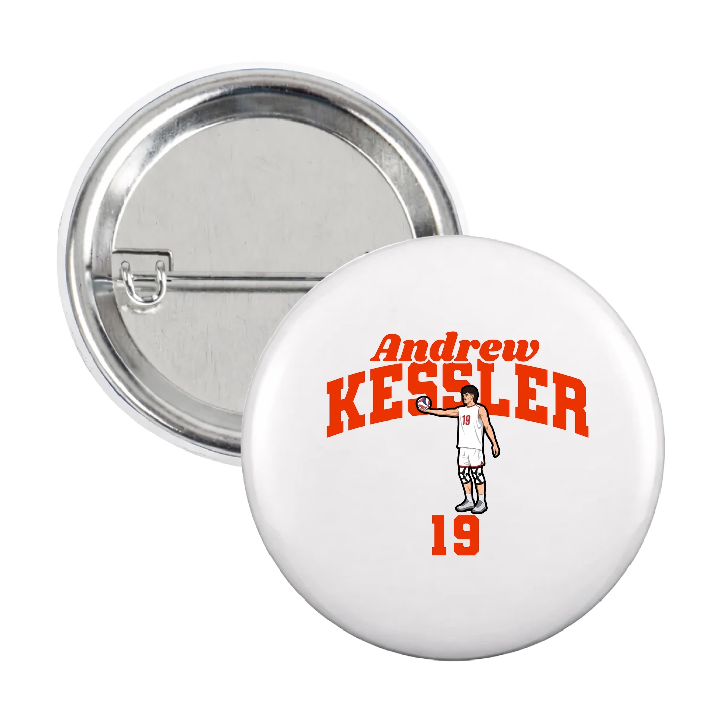 Game Day Button — Signature Arch in White