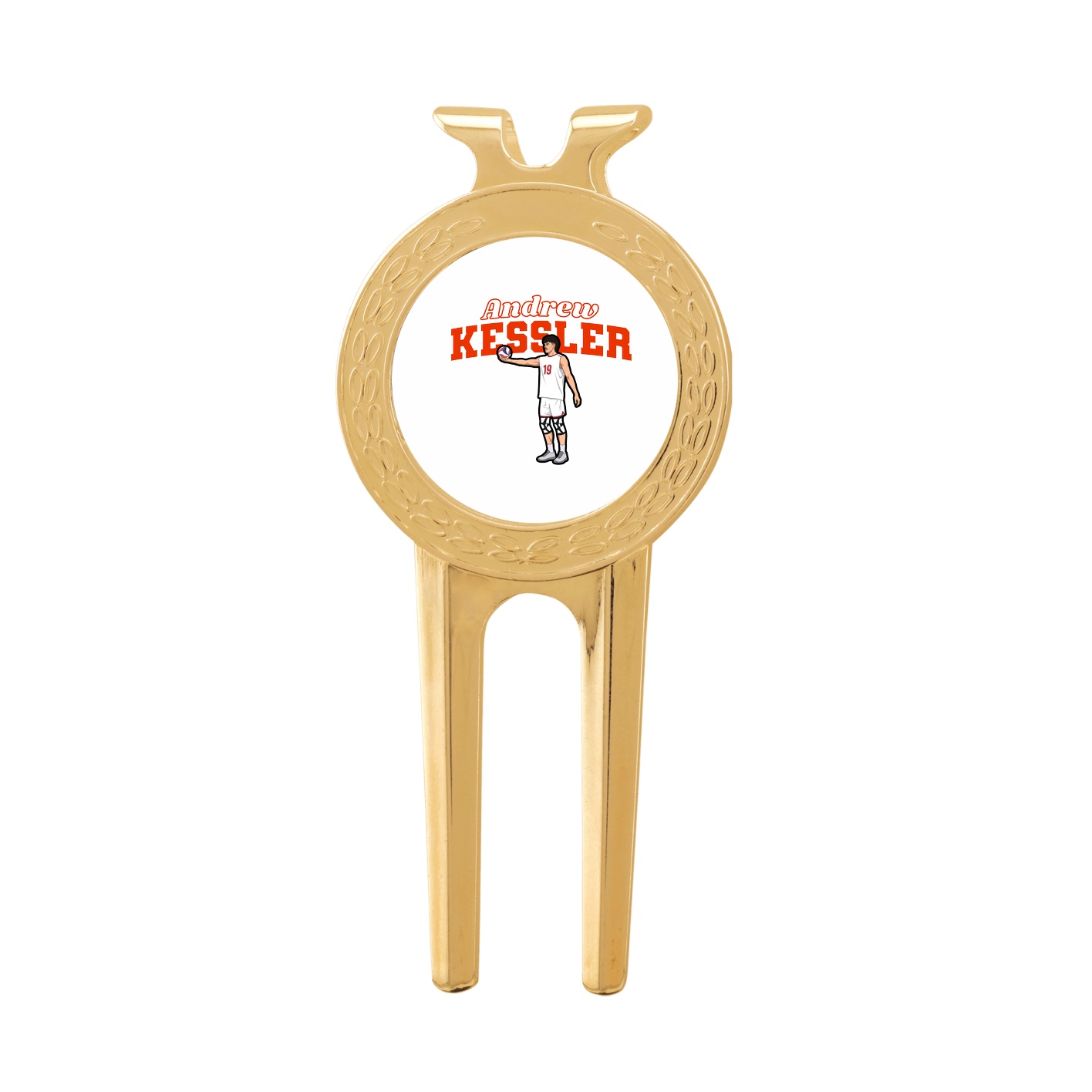 Divot Tool with Ball Marker — Name Arch in Classic