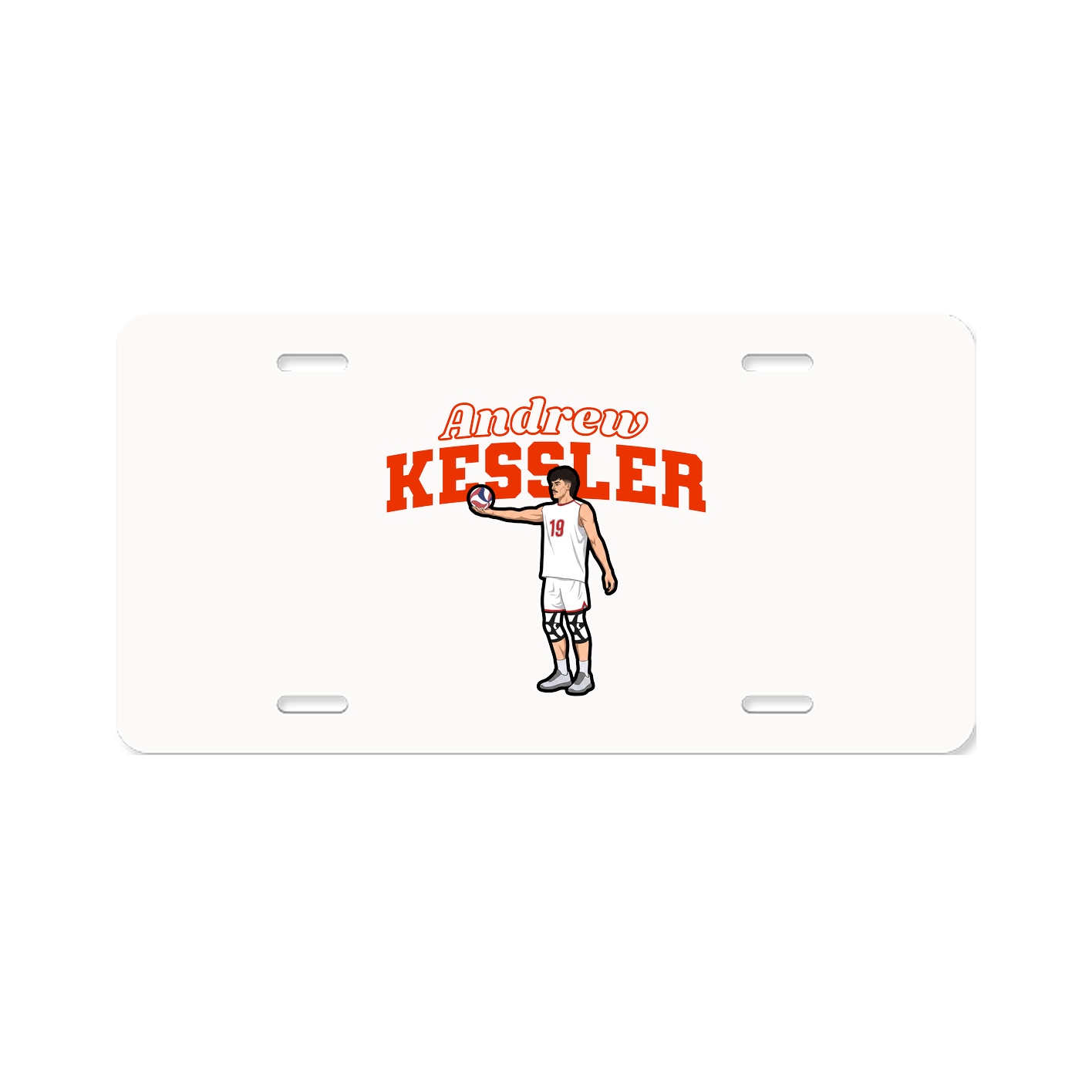 License Plate — Name Arch in Classic