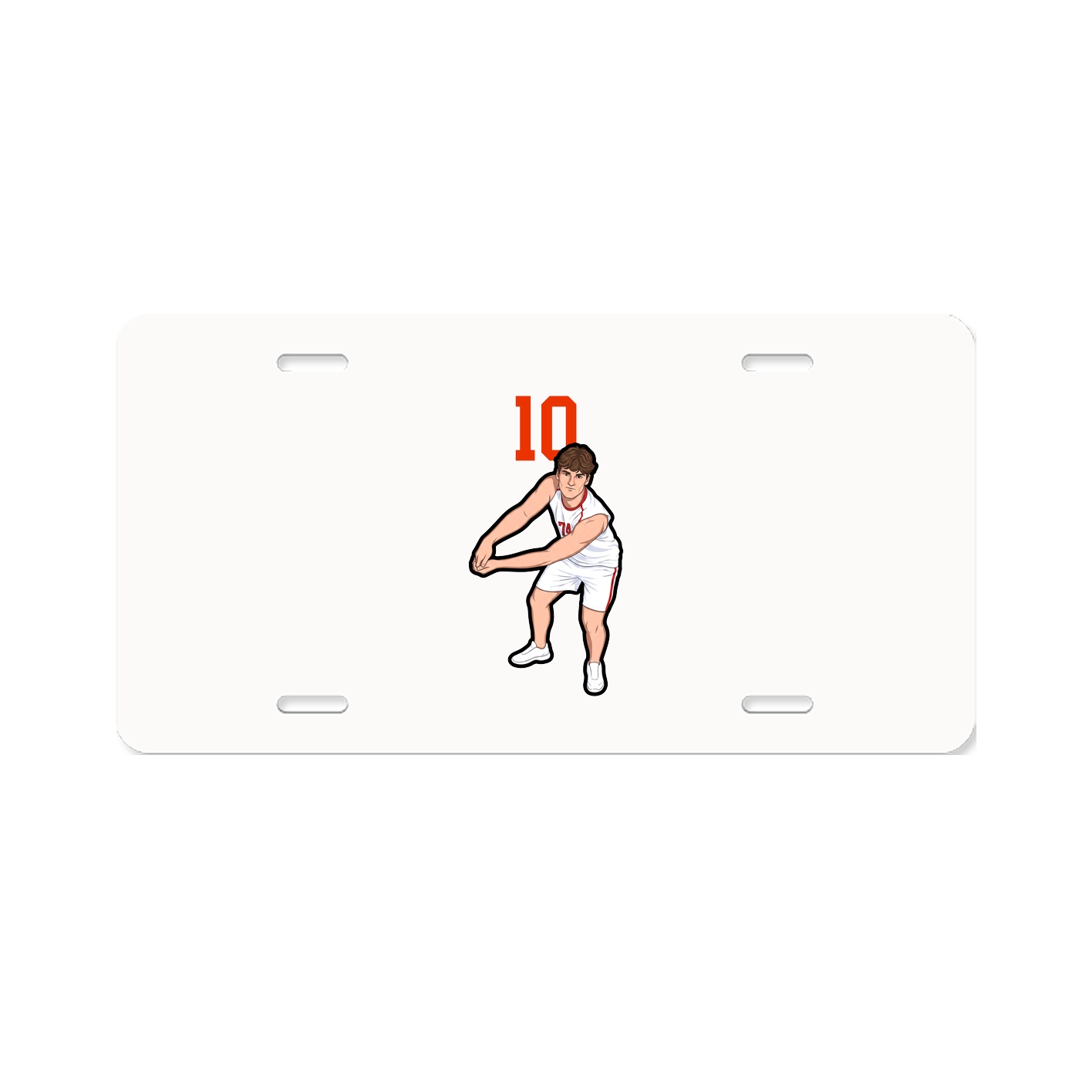 License Plate — Number Top in Classic