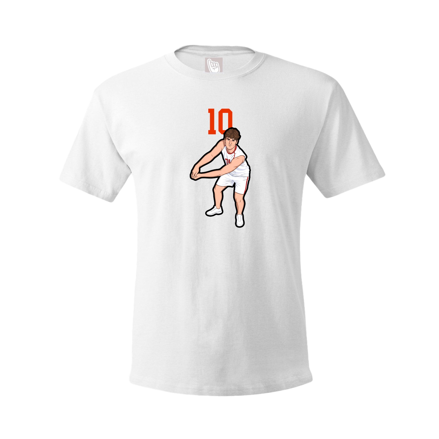 Tee — Number Top in White