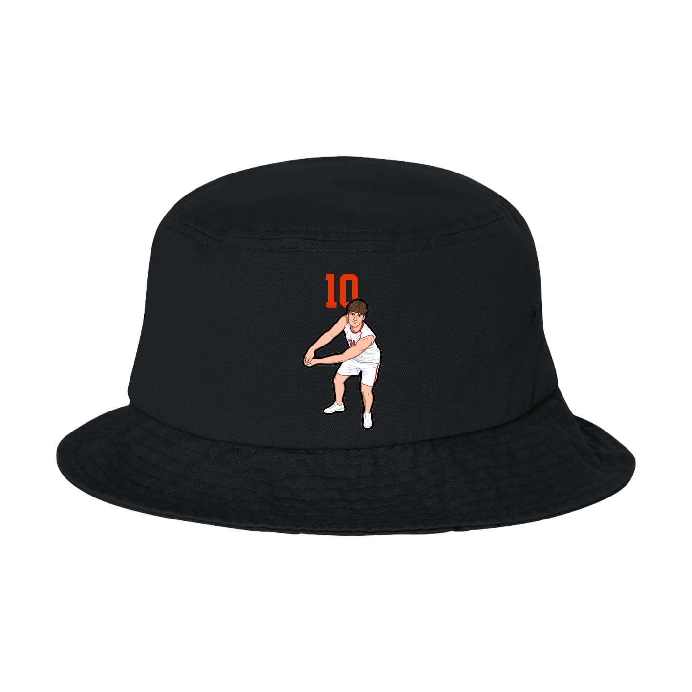Bucket Cap — Number Top in Black