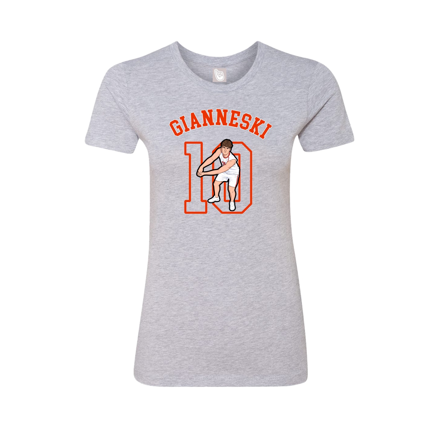 Fitted Women's Tee — Shirsey Arch in Grey