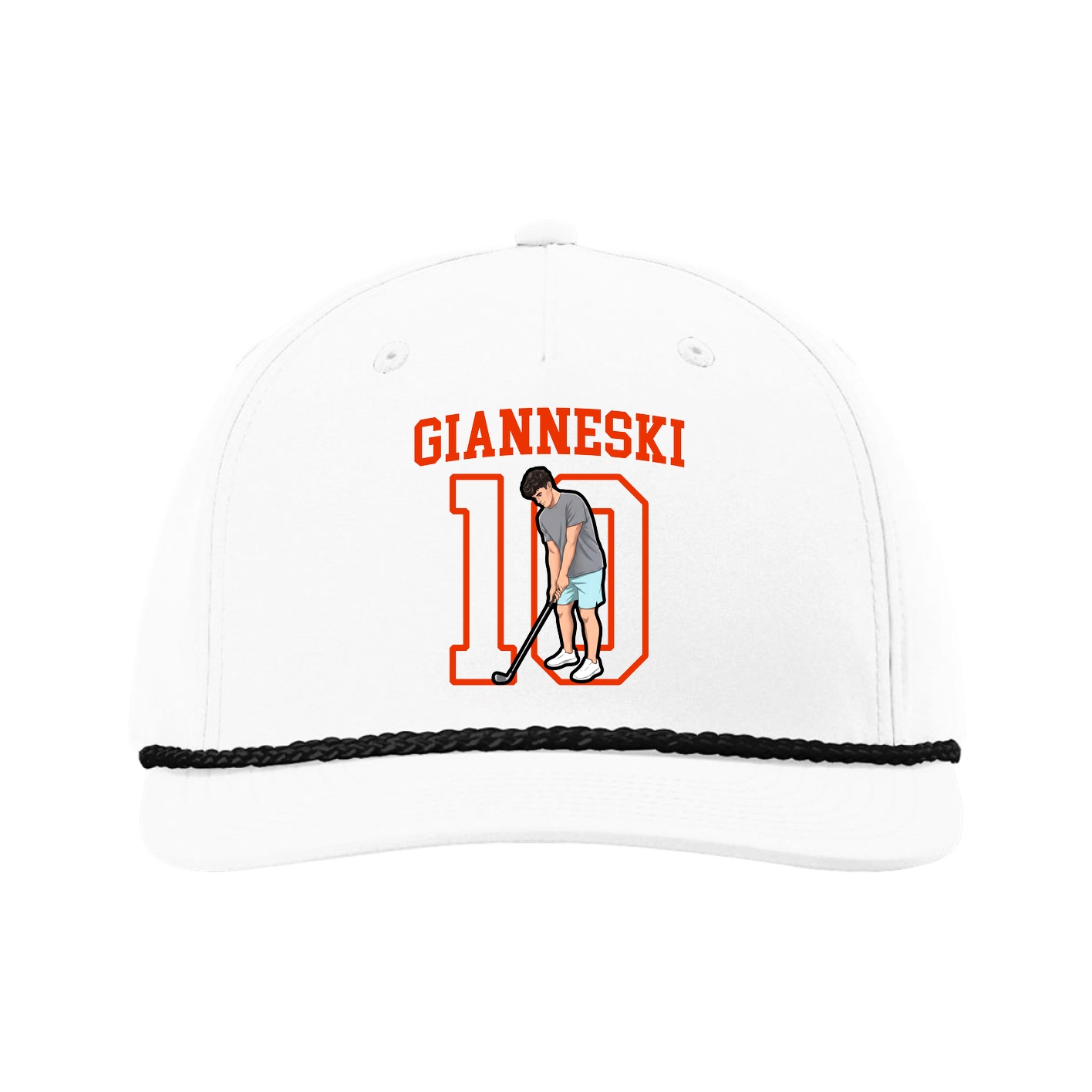 Five-Panel Classic Rope Cap — Shirsey in White