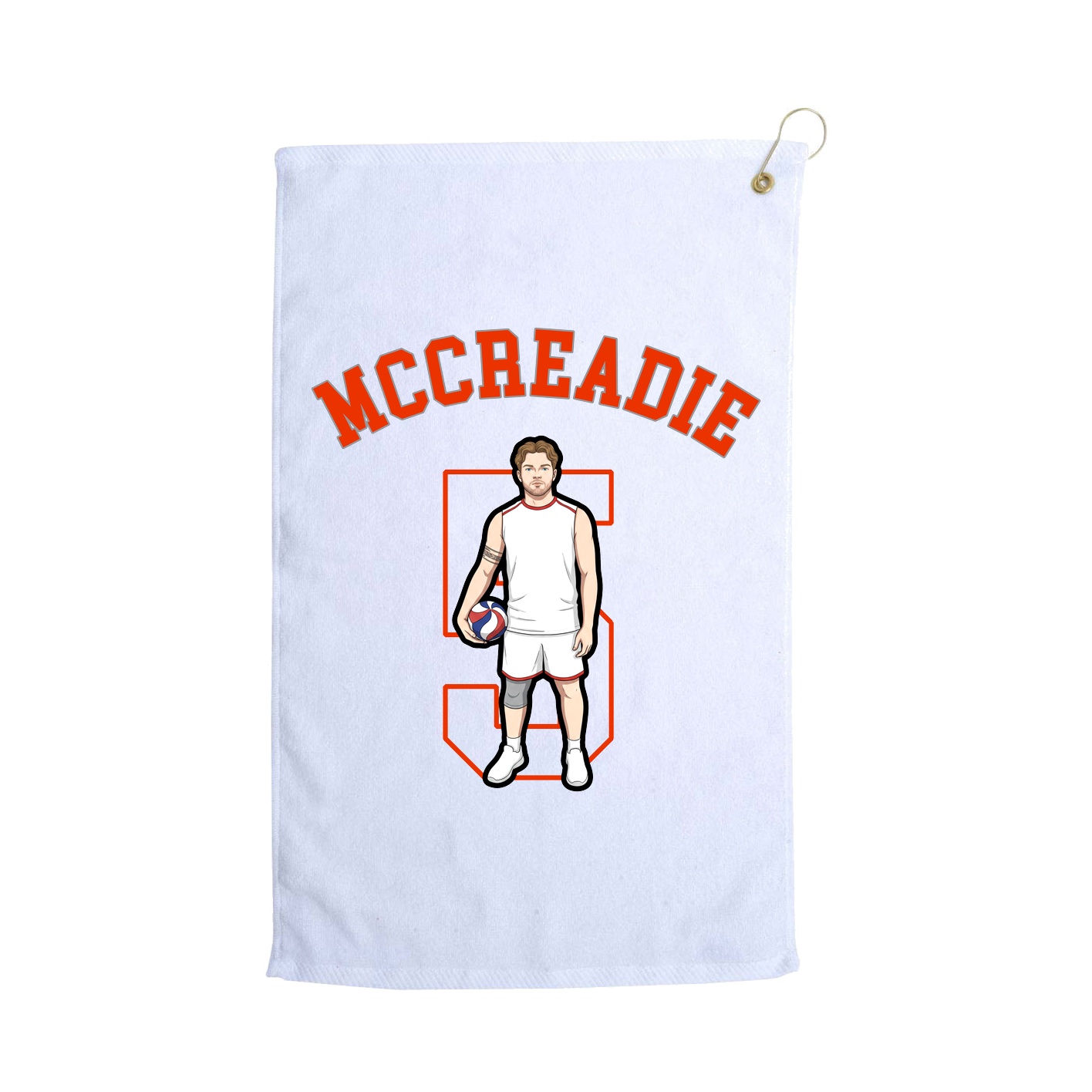 Golf Towel — Shirsey Arch in White