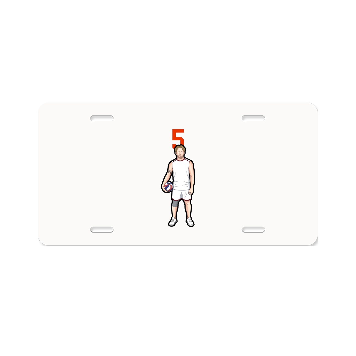 License Plate — Number Top in Classic