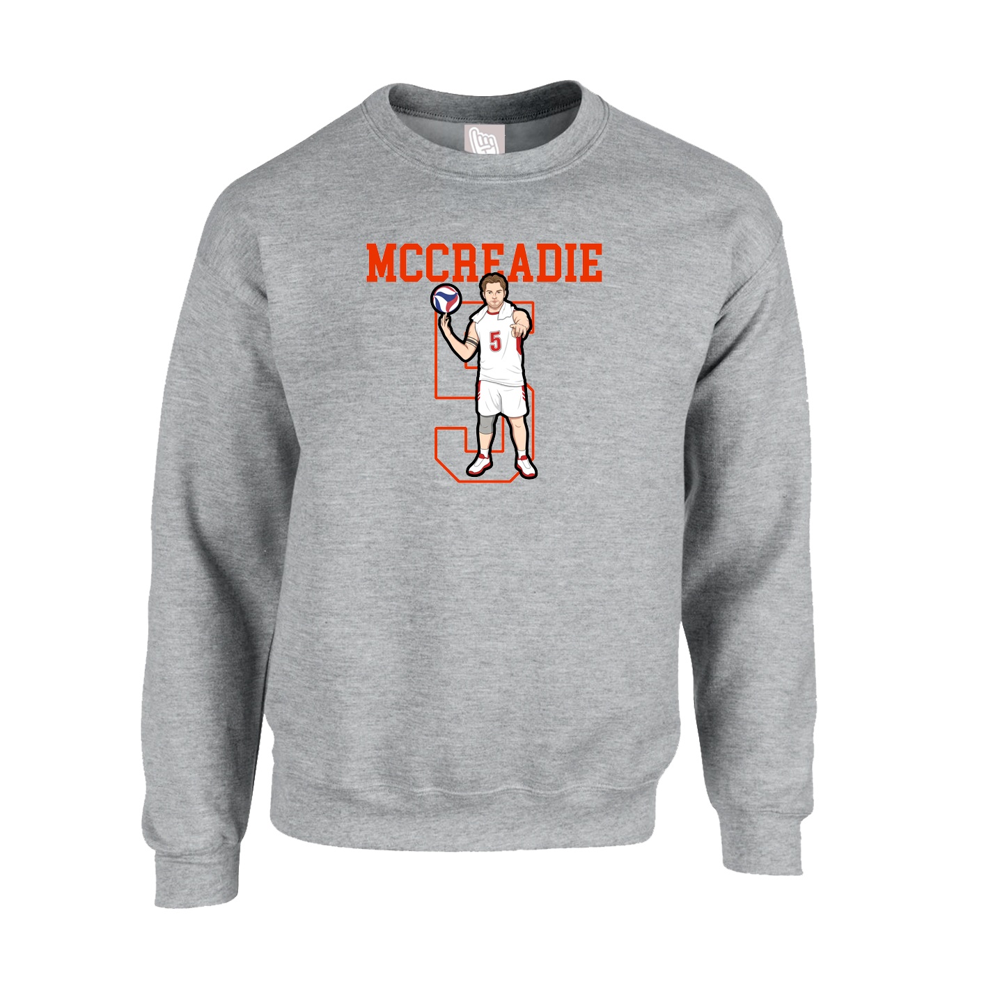 Fleece Crew — Shirsey in Grey