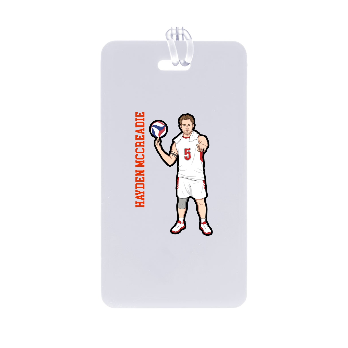 Bag Tag — Name Vertical in Classic