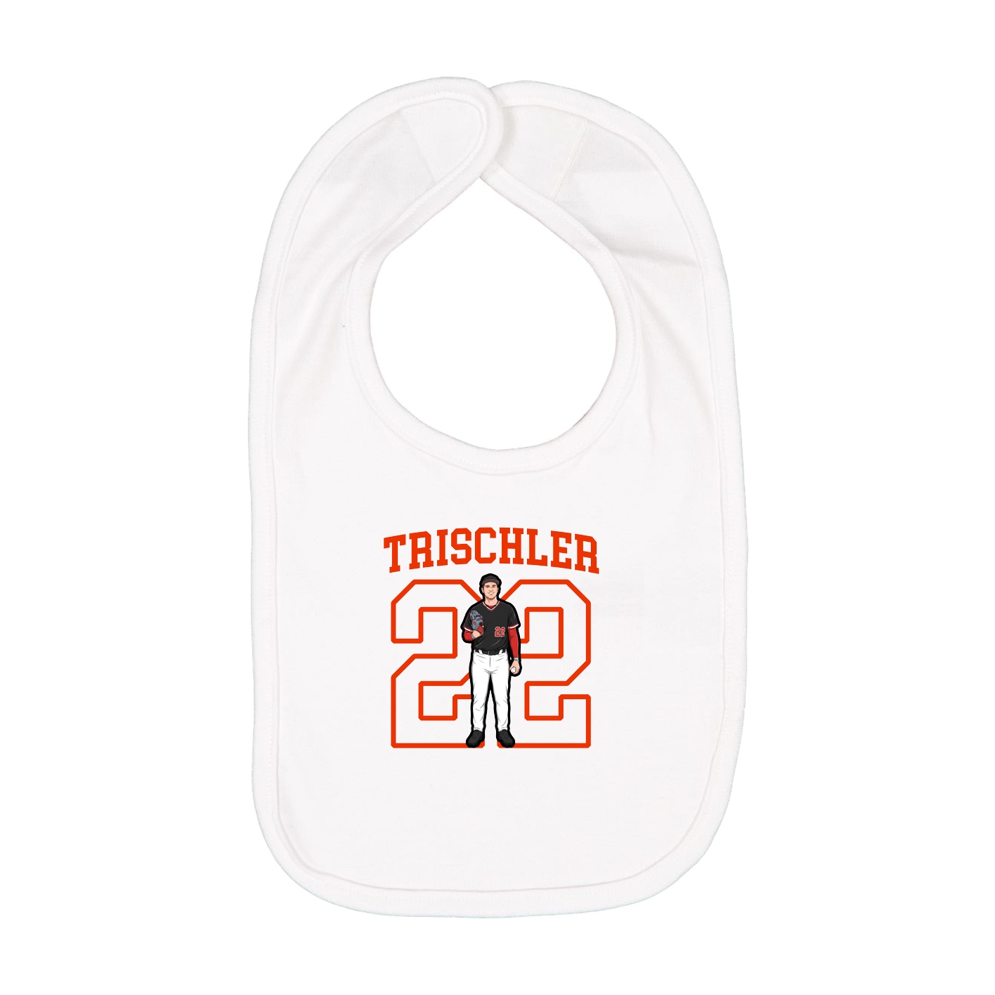 Infant Bib — Shirsey in White