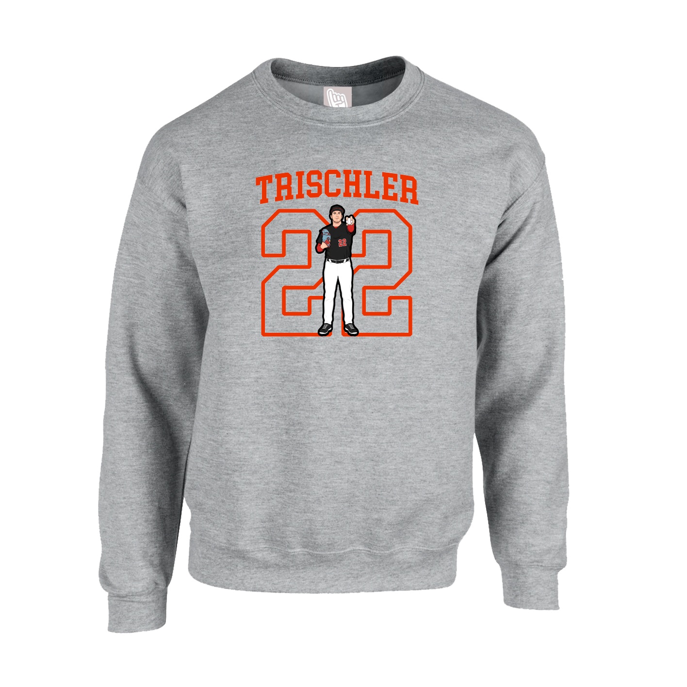 Fleece Crew — Shirsey in Grey