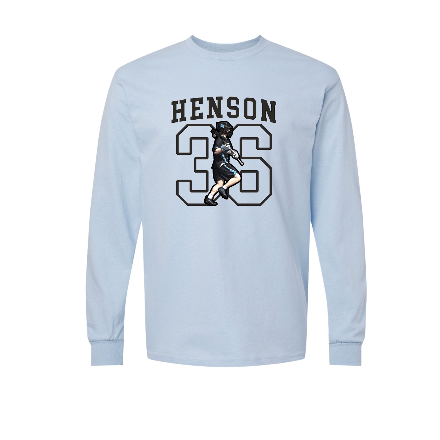 Long Sleeve Tee — Shirsey in Light Blue
