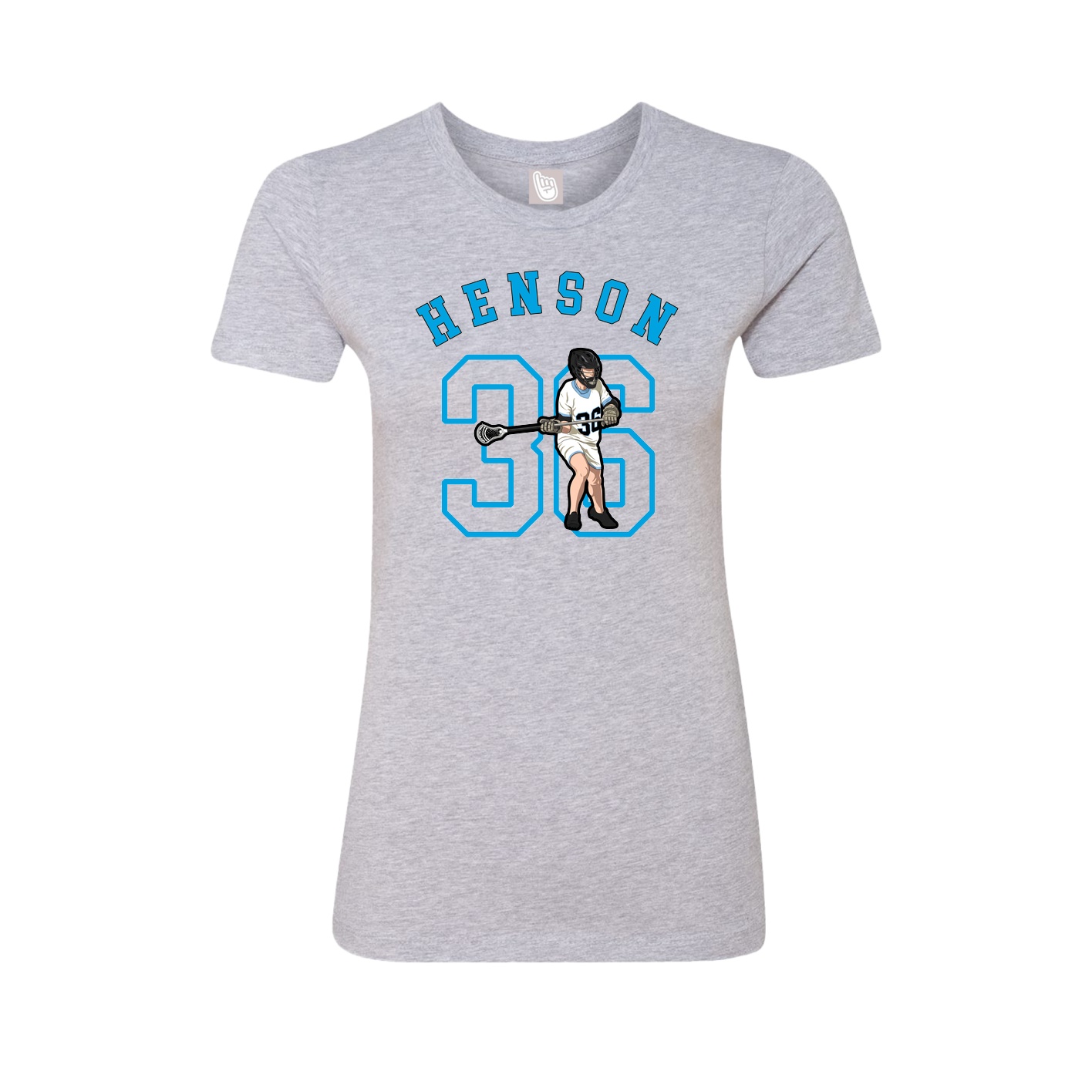 Fitted Women's Tee — Shirsey Arch in Grey