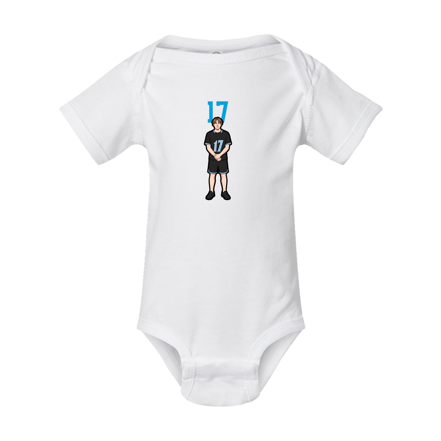 Baby Onesie — Number Top in White