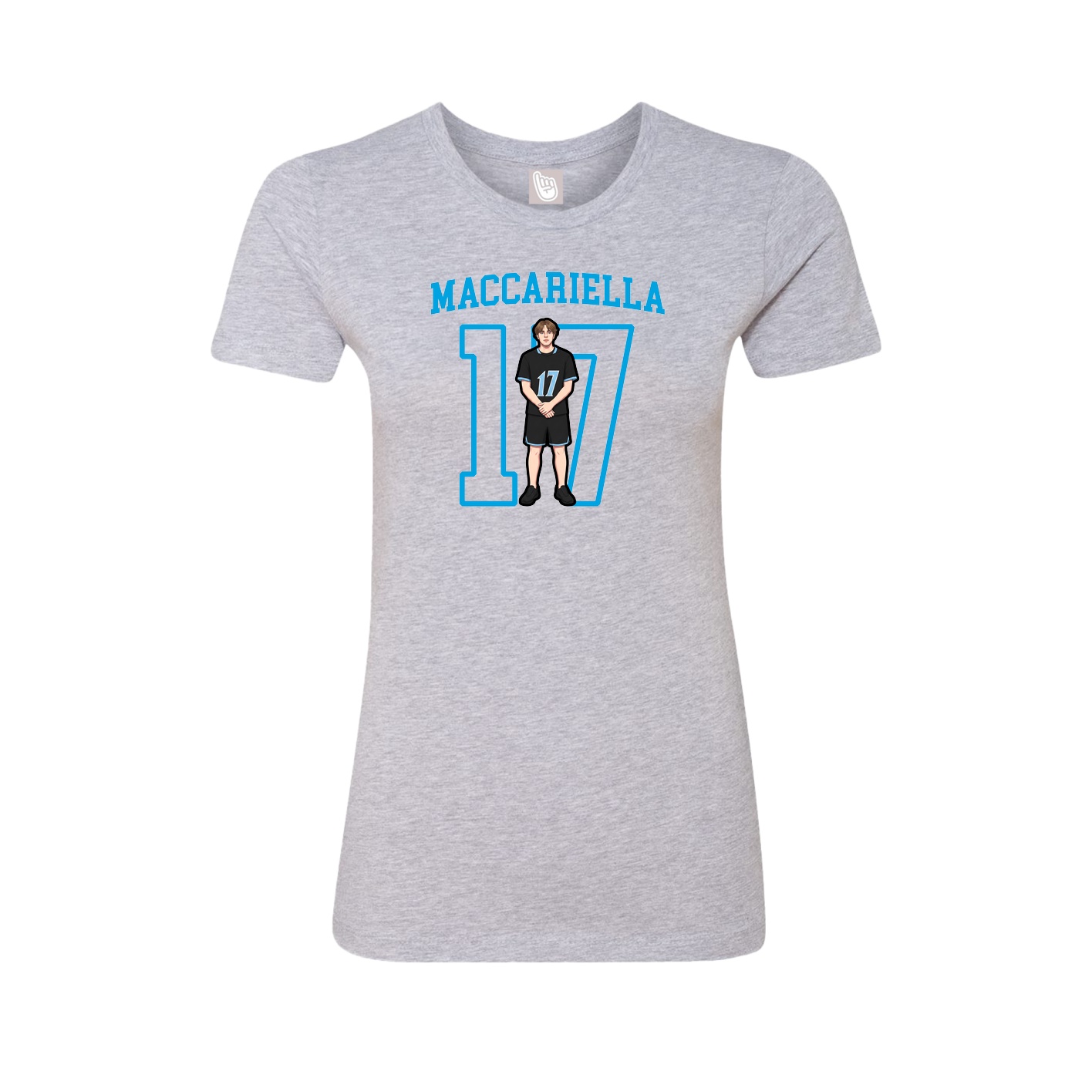 Fitted Women's Tee — Shirsey in Grey