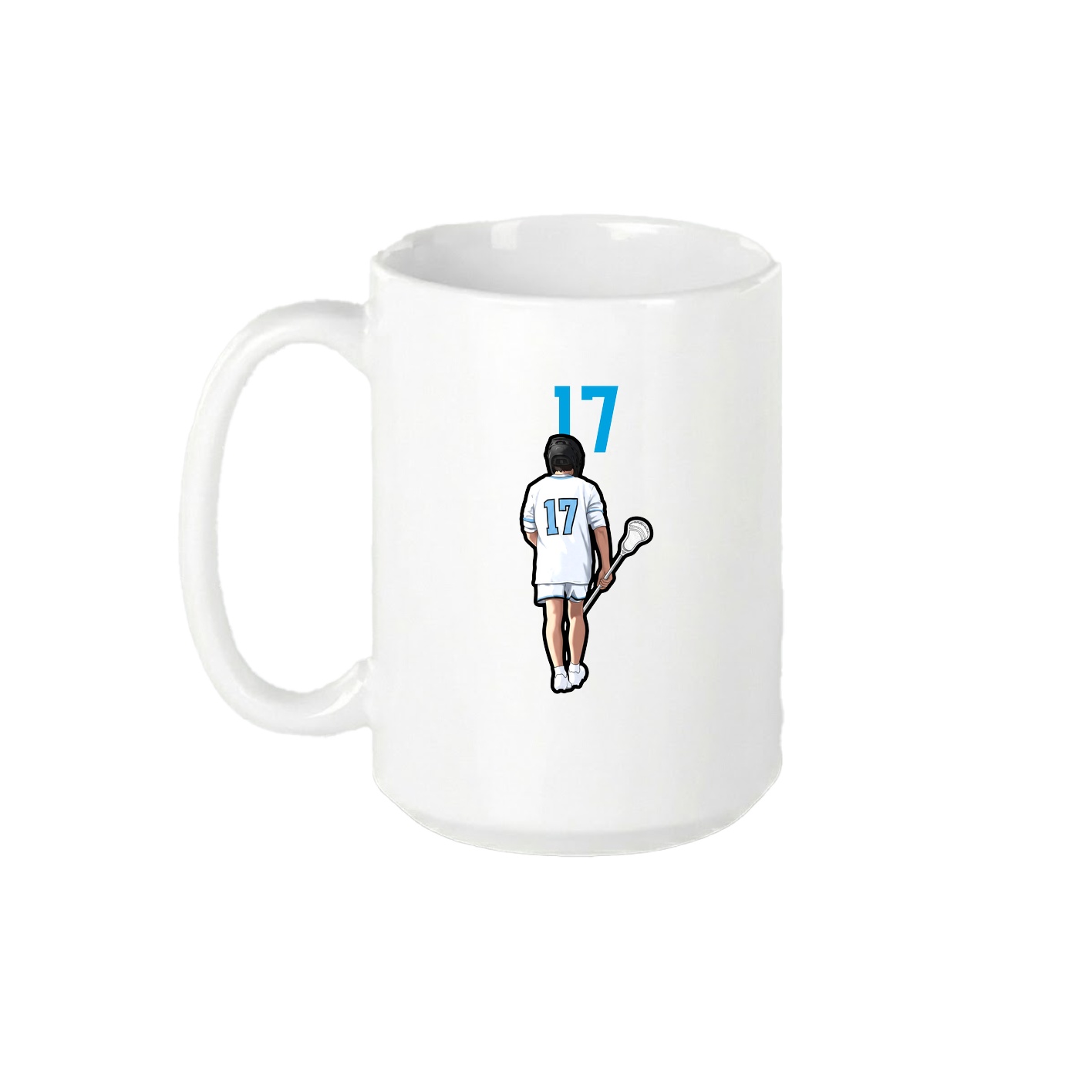 15oz Coffee Mug — Number Top in White
