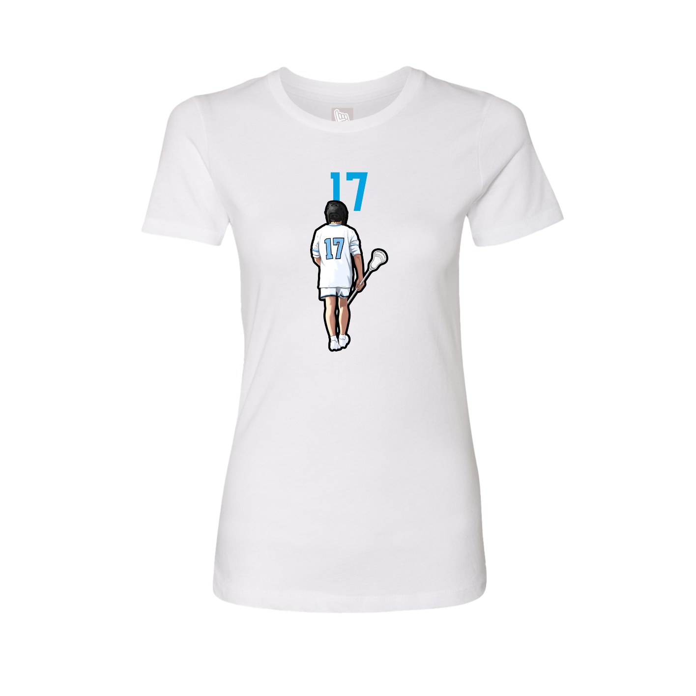 Womens Tee — Number Top in White