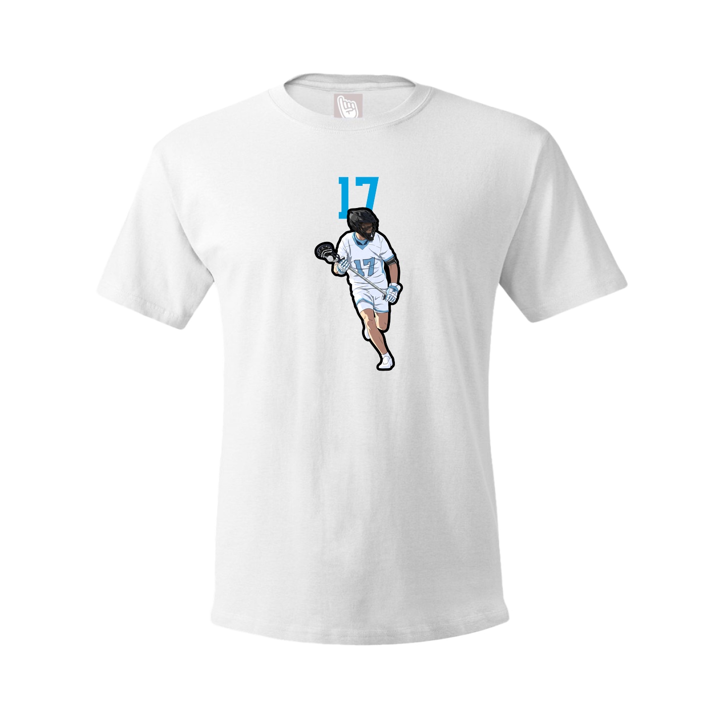 Youth Tee — Number Top in White