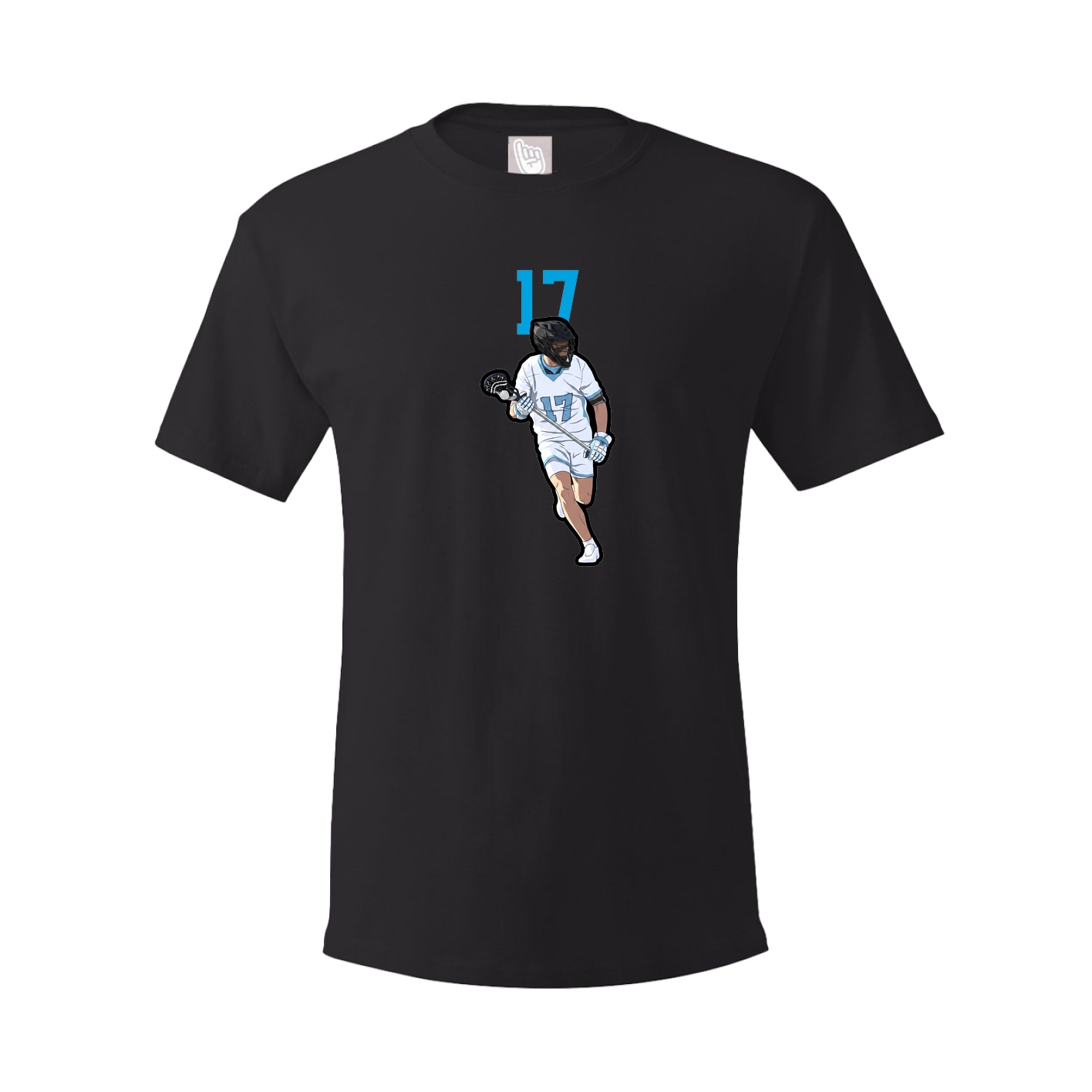 Youth Tee — Number Top in Black