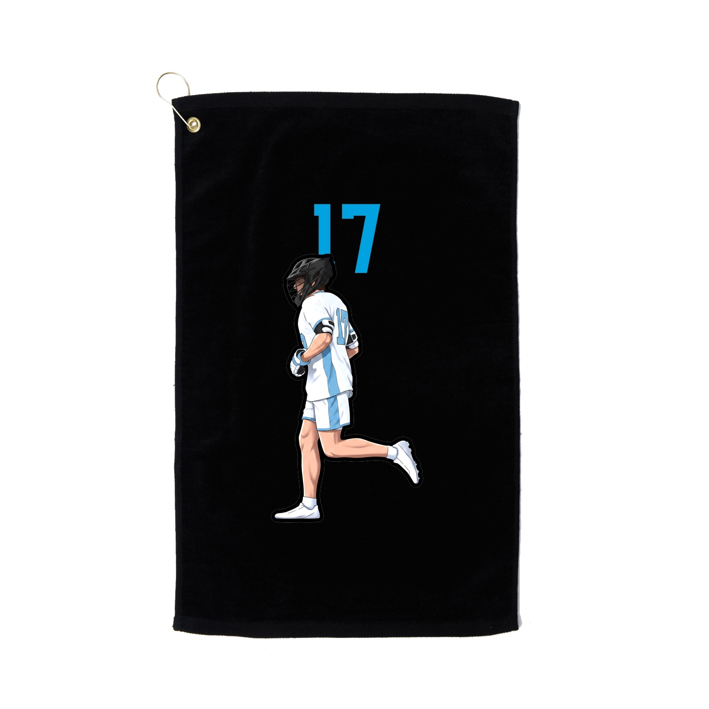 Golf Towel — Number Top in Black