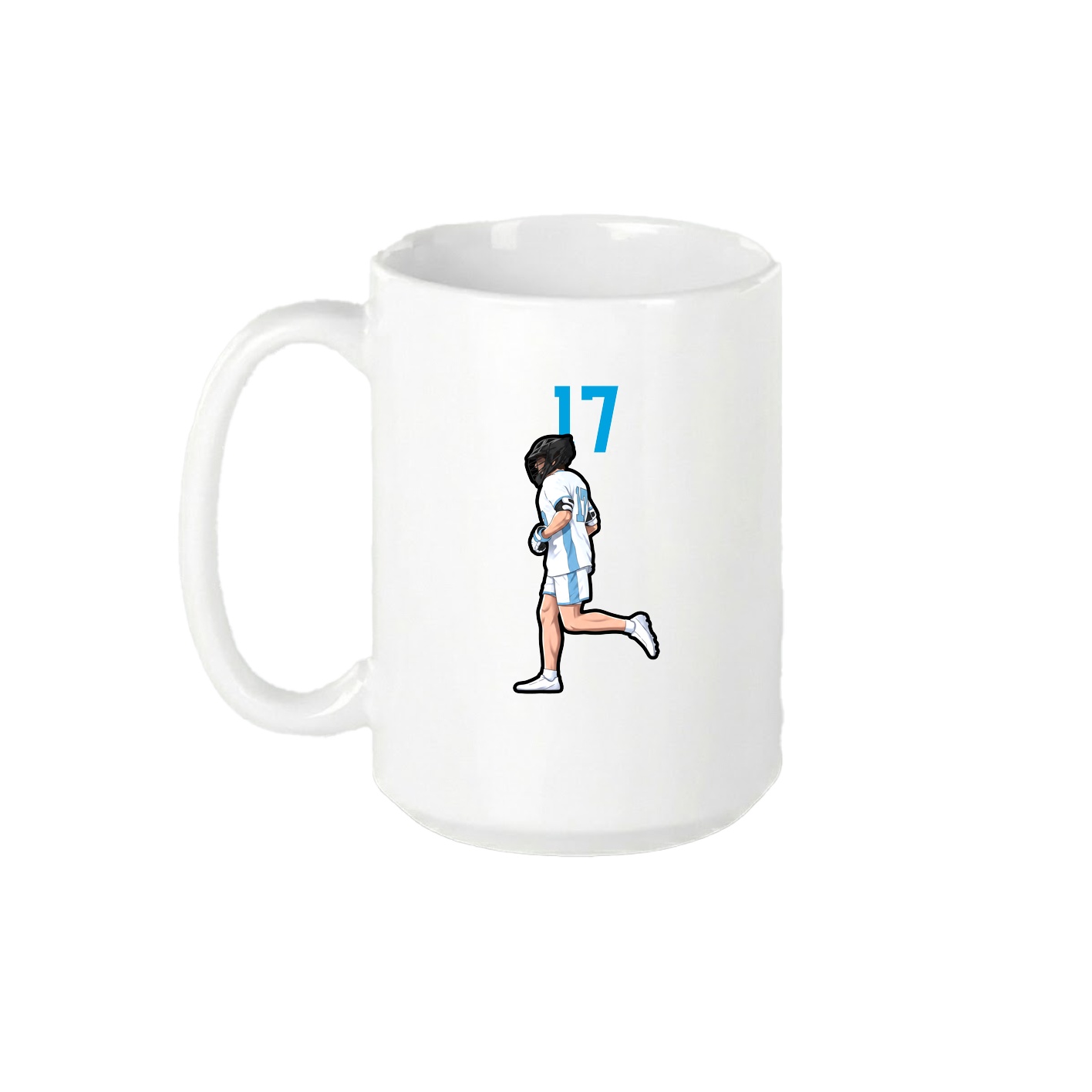 15oz Coffee Mug — Number Top in White