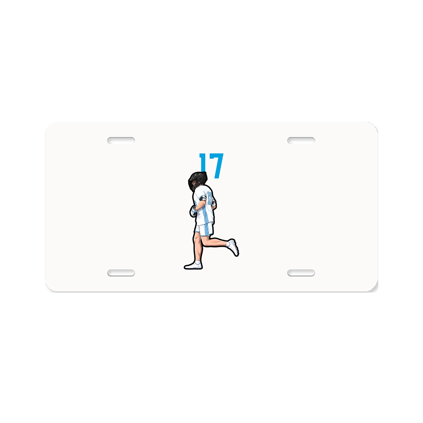 License Plate — Number Top in Classic