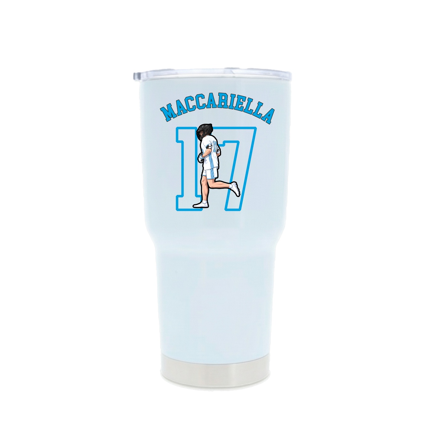 30oz Stainless Steel Tumbler — Shirsey Arch in White