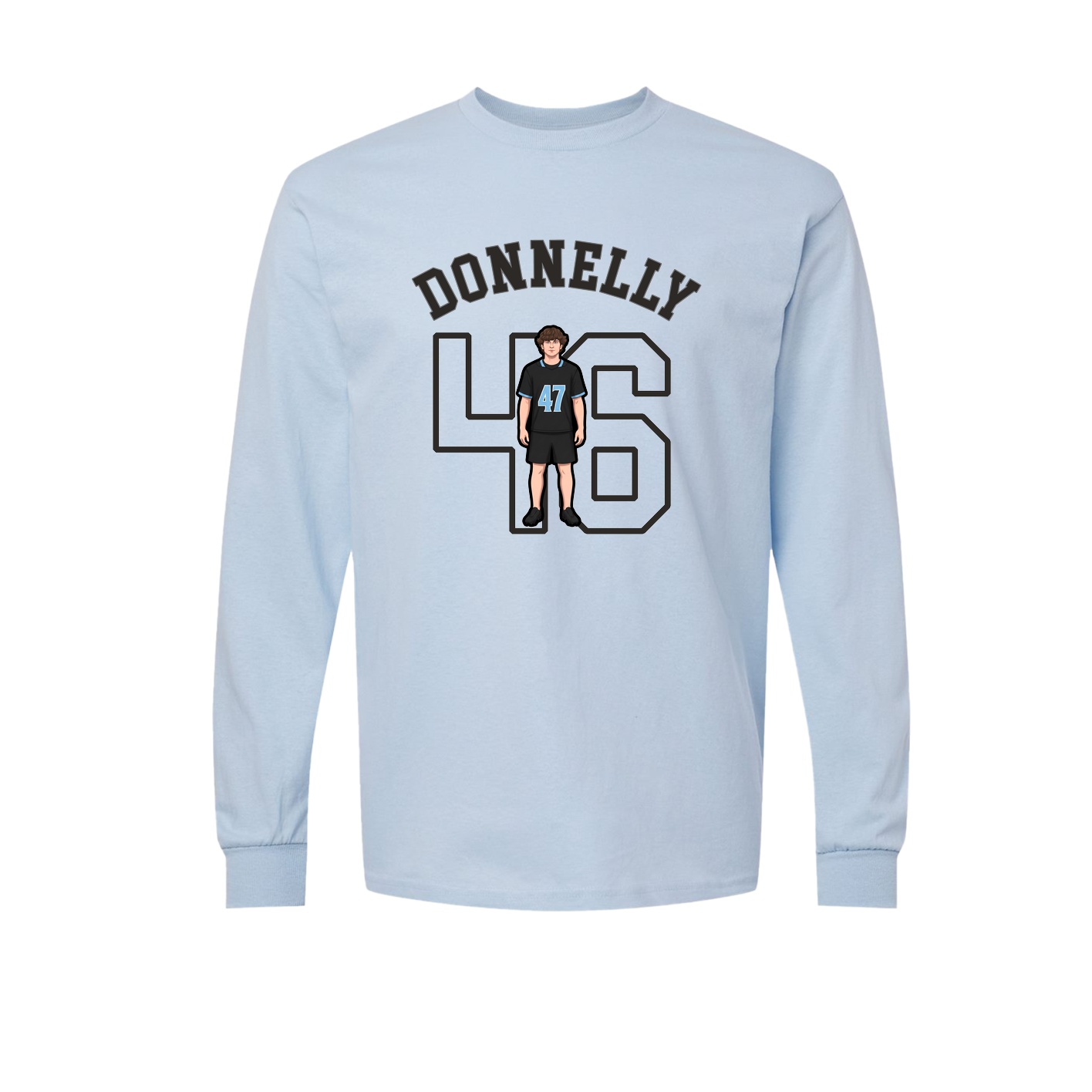 Long Sleeve Tee — Shirsey Arch in Light Blue