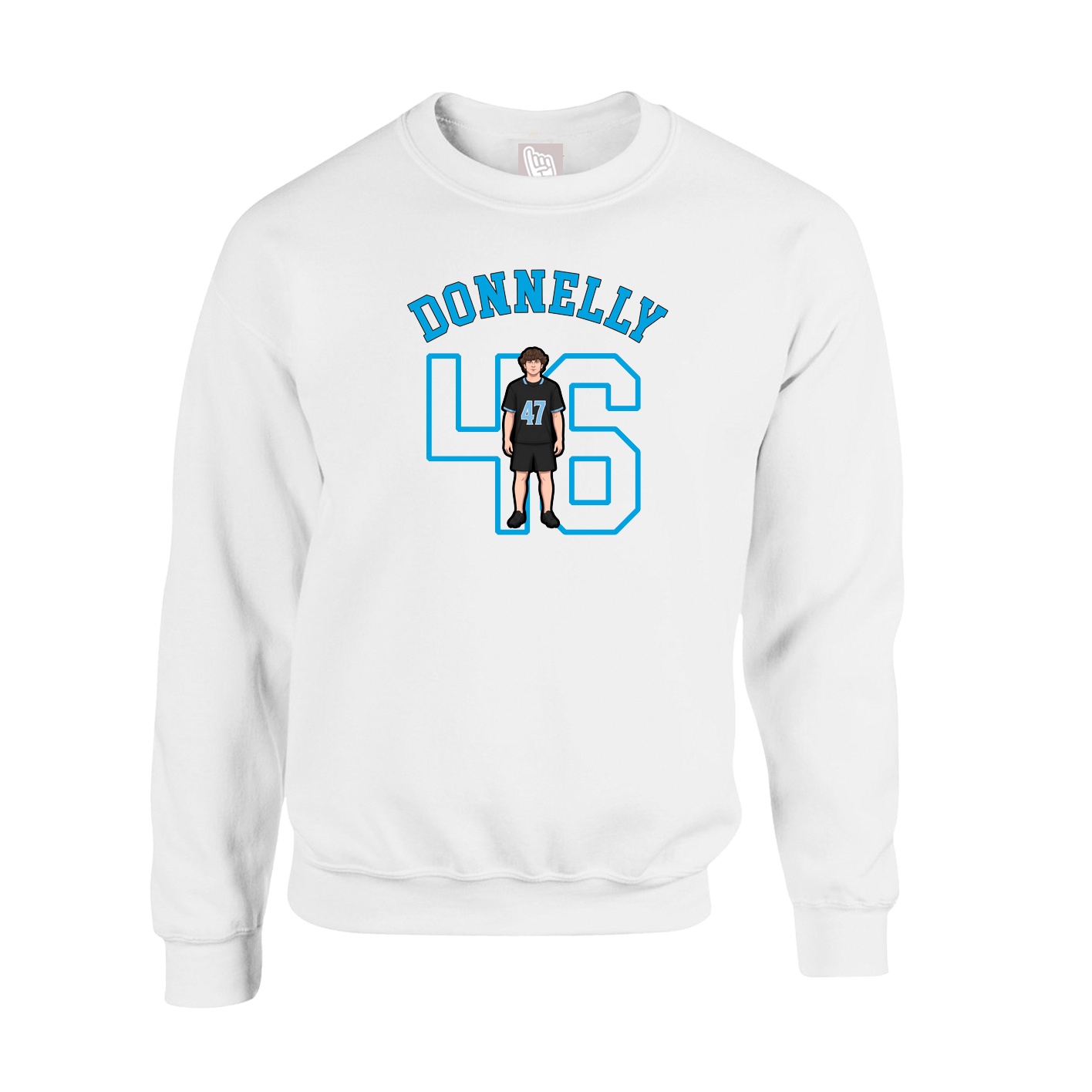 Fleece Crew — Shirsey Arch in White