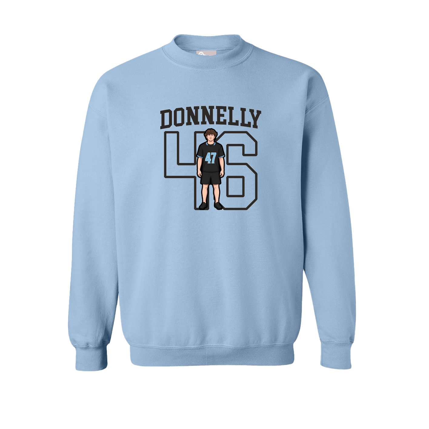 Fleece Crew — Shirsey in Light Blue